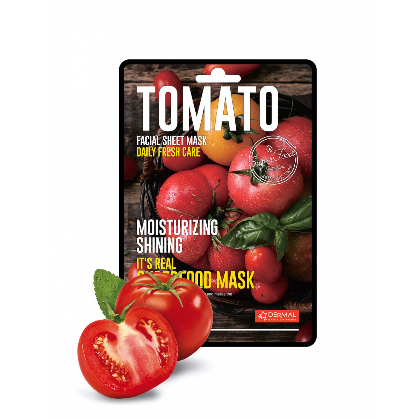 Mascarilla Facial De Jitomate Hidratante Superfood Tomate