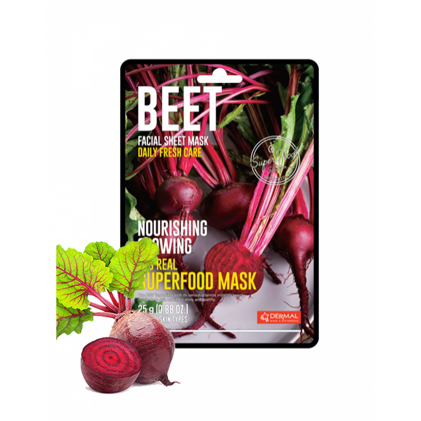Mascarilla Facial Nutritiva De Betabel Hidratante Superfood