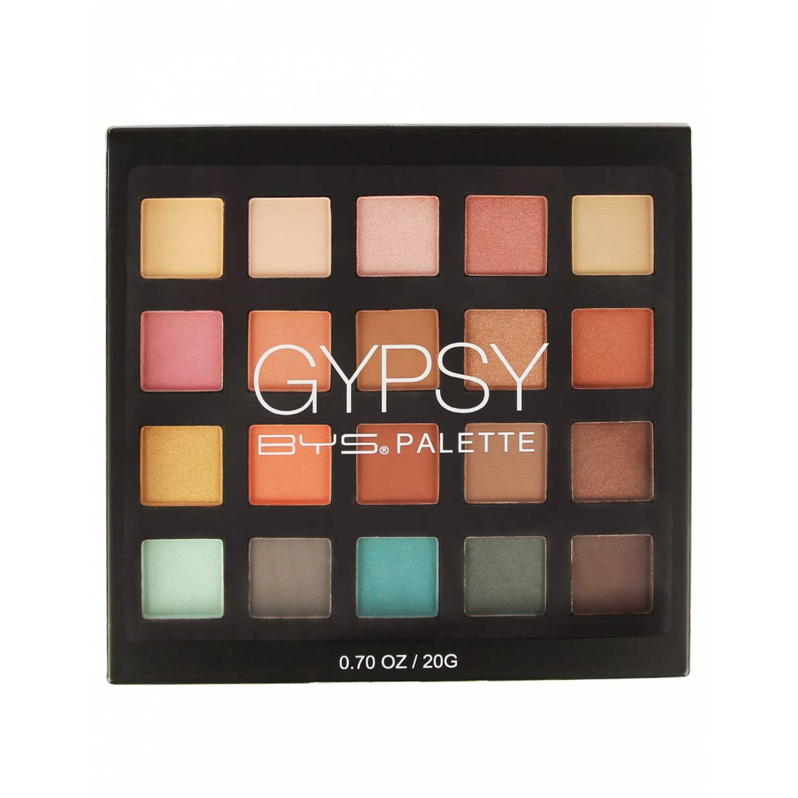 Paleta de Sombras 20 tonos Gypsy BYS Cosmetics