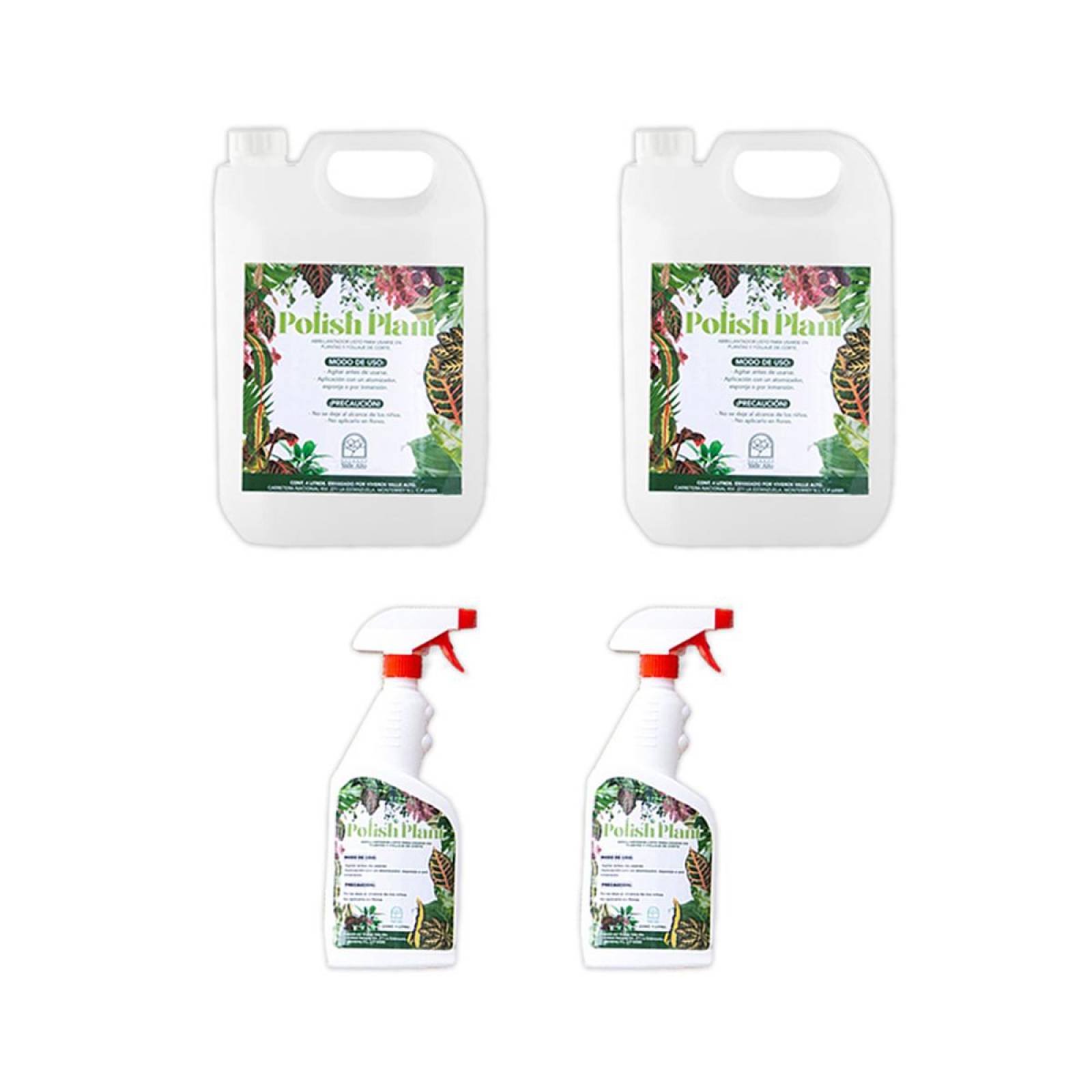 Kit 2 Abrillantador De Hojas Para Plantas De Interior