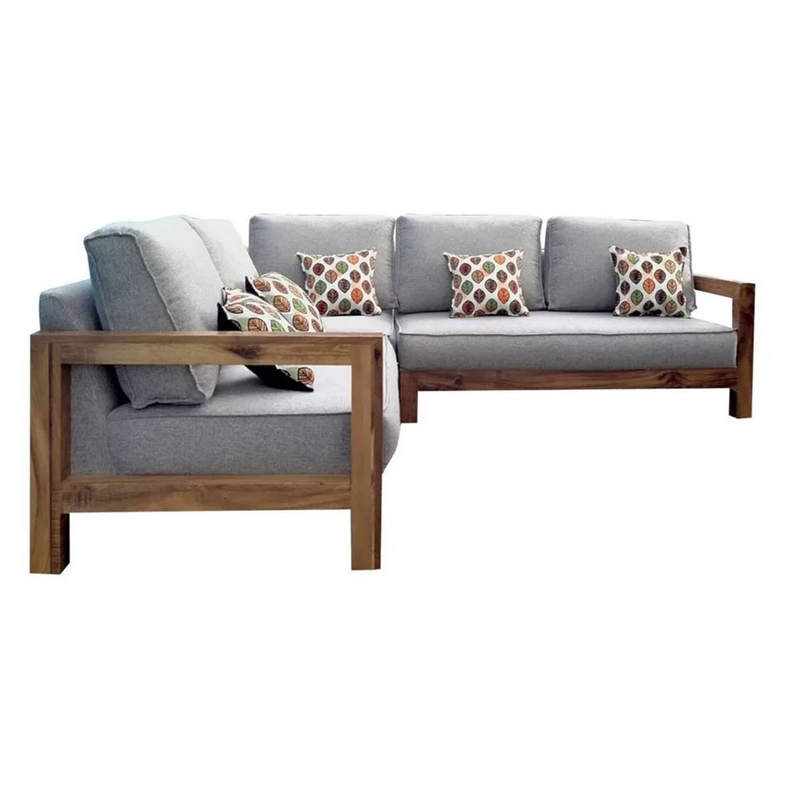 Sala esquinera California Color Gris Moderno