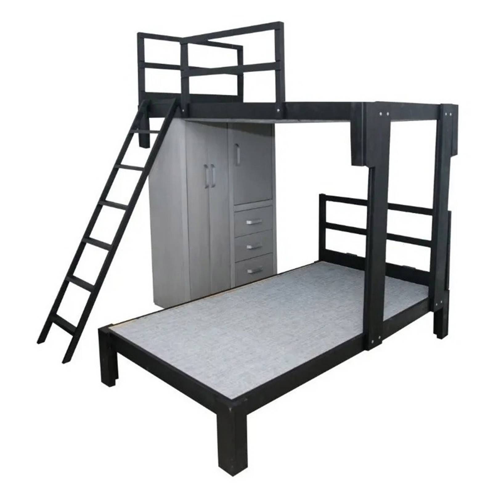 Litera en escuadra con ropero Individual