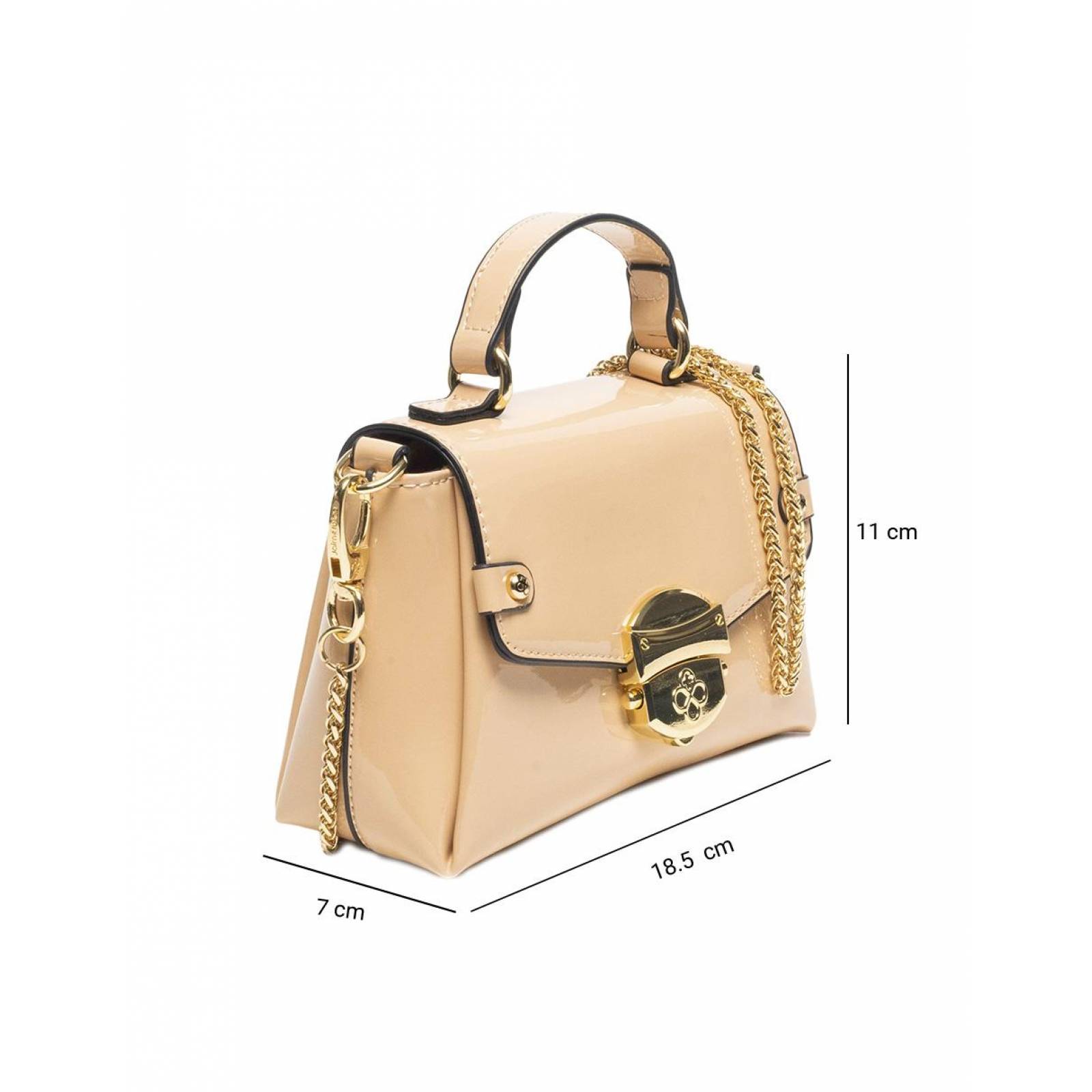 Bolsa Crossbody Jaime Ibiza Piel Vegana Ligera y Comoda 1985 Unitalla NATURAL