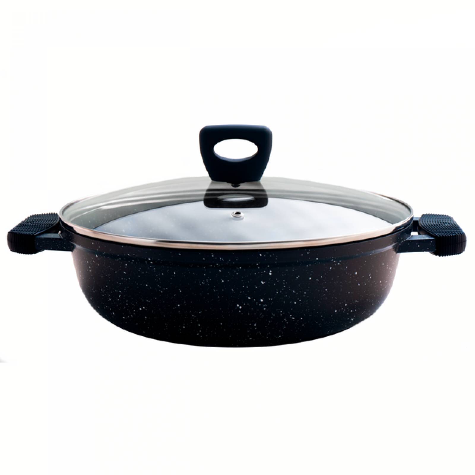 Batería de Cocina Aluminio Grunberg Antiadherente de Mármol 10 piezas Gris