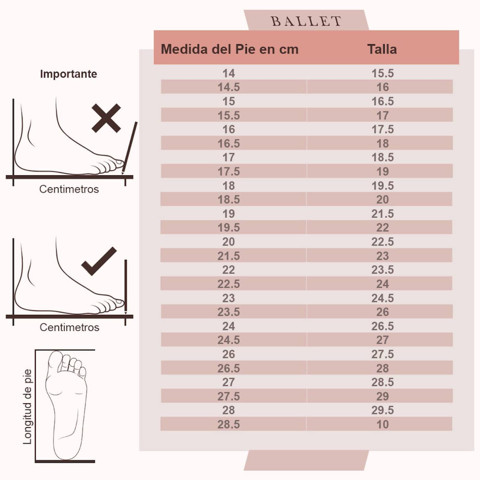 Zapatilla De Ballet De Piel Suela Corrida Negro y Blanco 15 a 30 