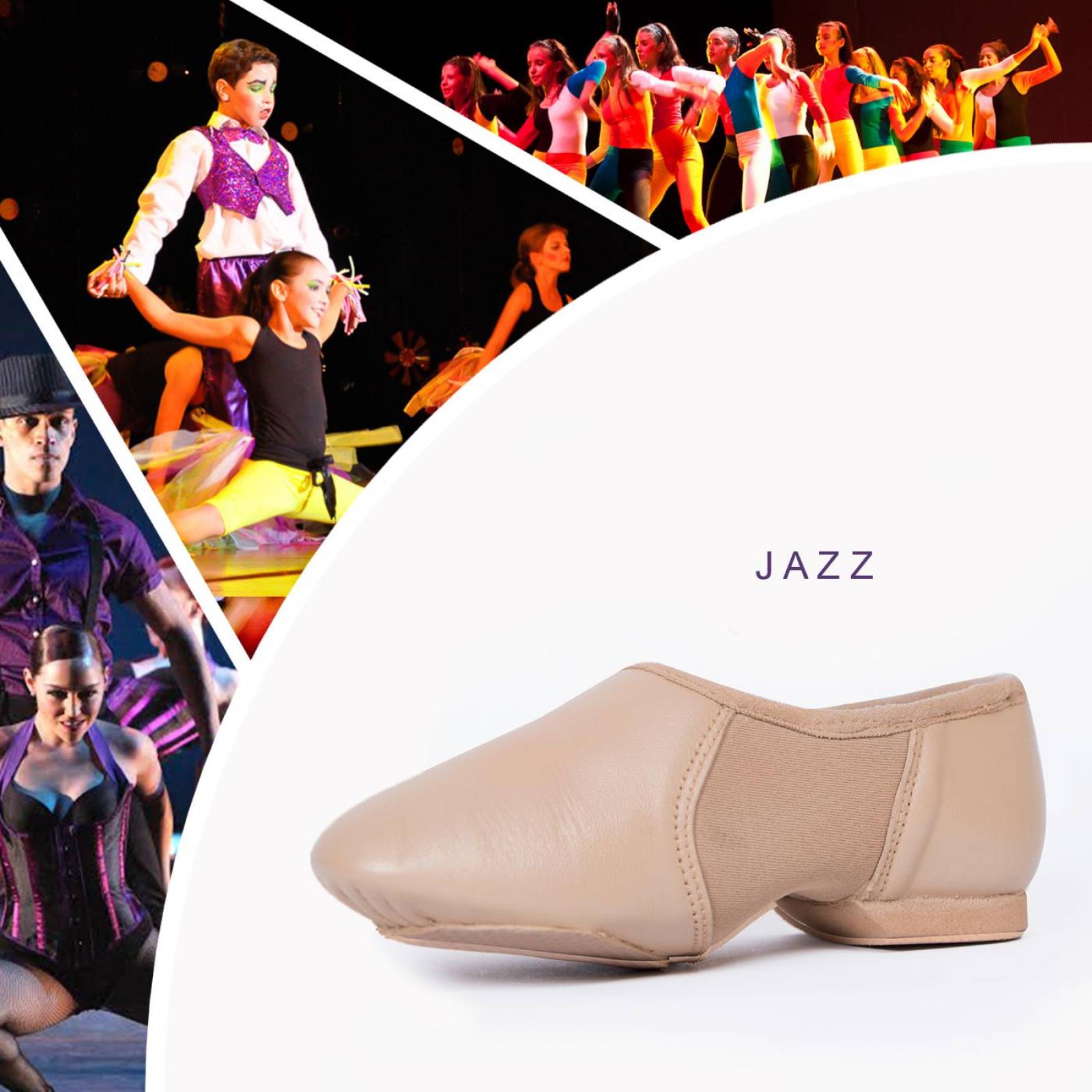 Zapatilla Jazz Para Niña Y Dama Tallas 15 - 28.5 