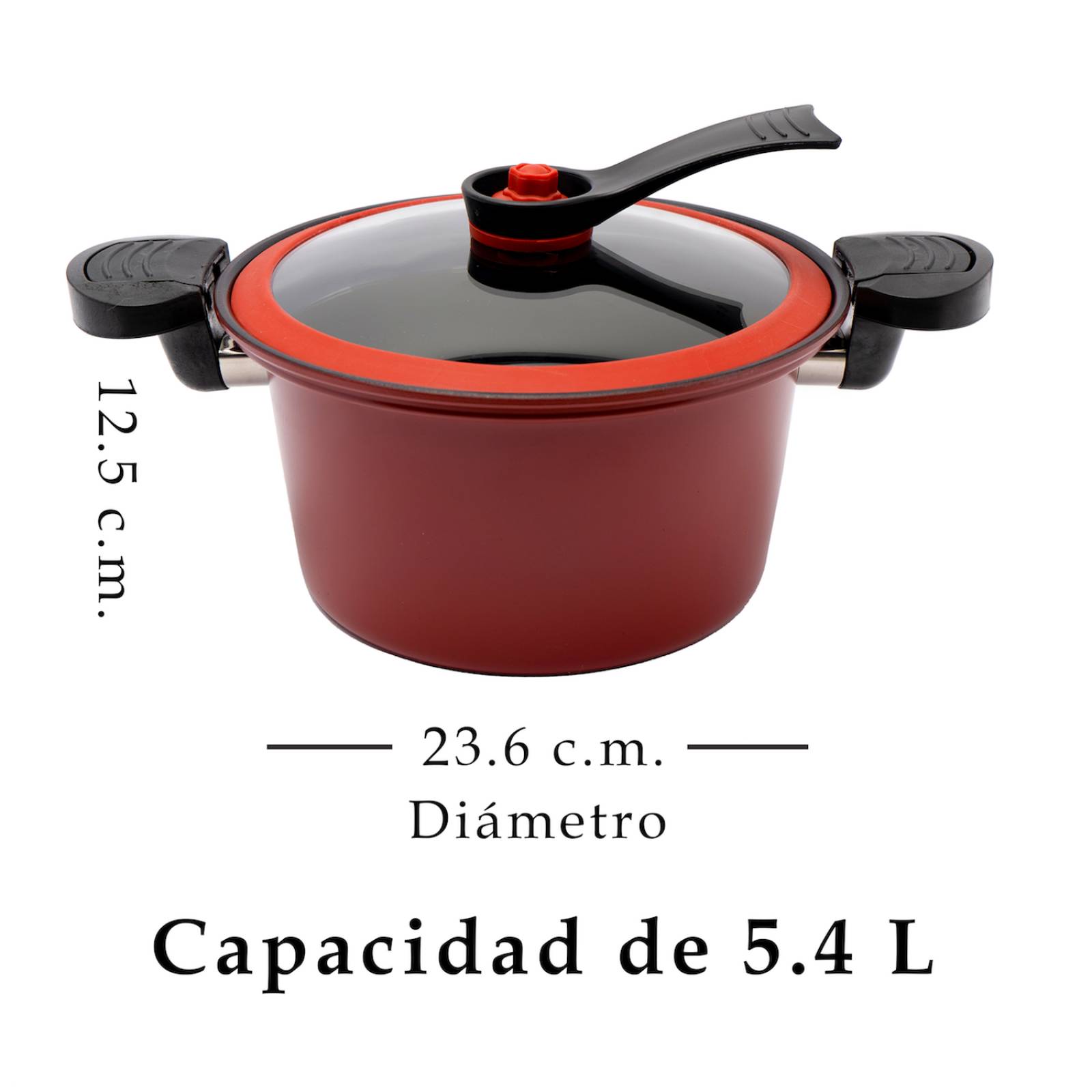 Olla de Micro Presión de Hierro Conducción Termica Rapida y Calentamiento Uniforme 5.4L