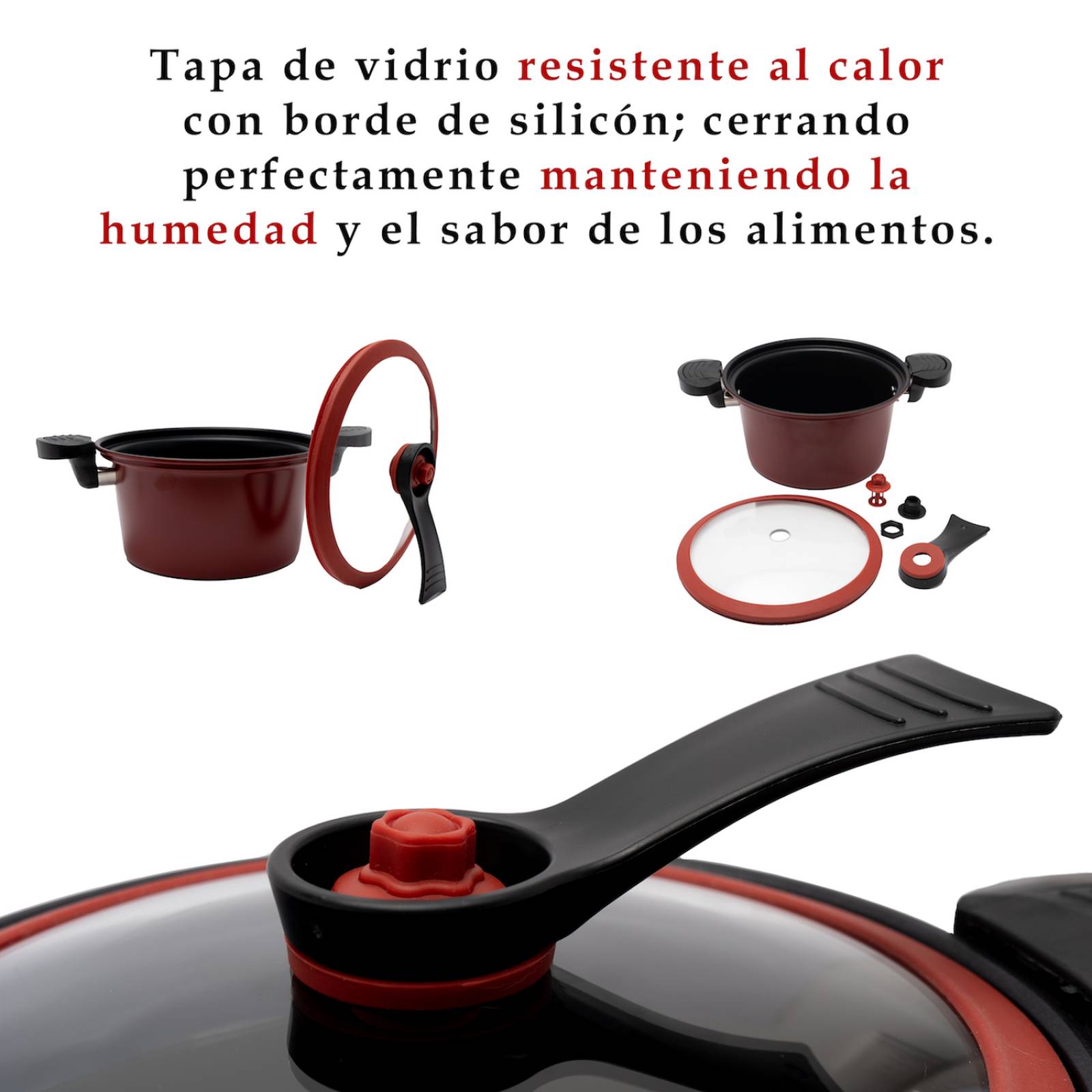 Olla de Micro Presión de Hierro Conducción Termica Rapida y Calentamiento Uniforme 5.4L