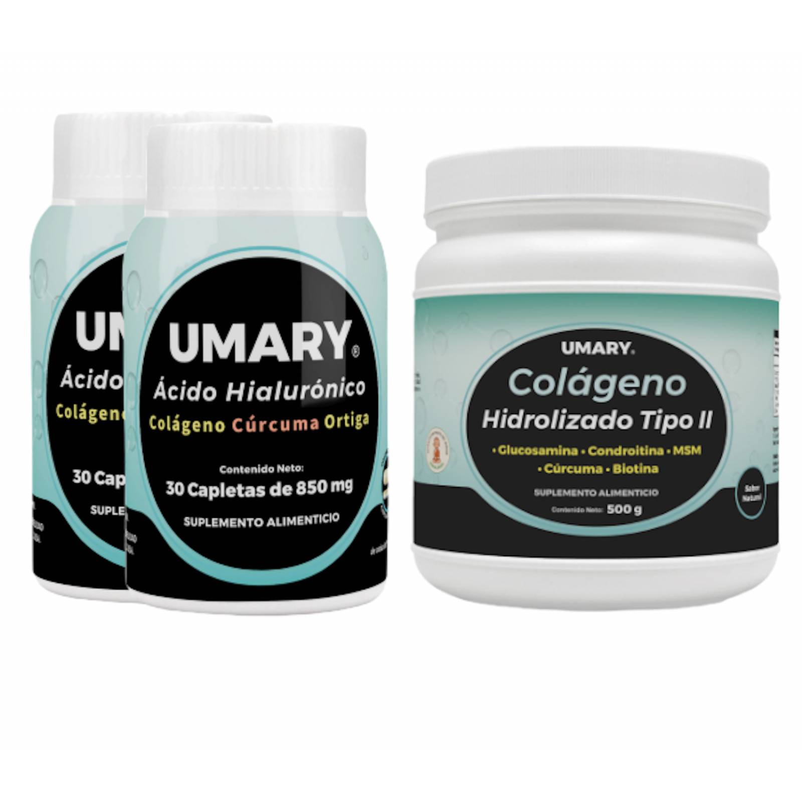 UMARY 2 Ácido Hialurónico y 1 Colágeno Hidrolizado 