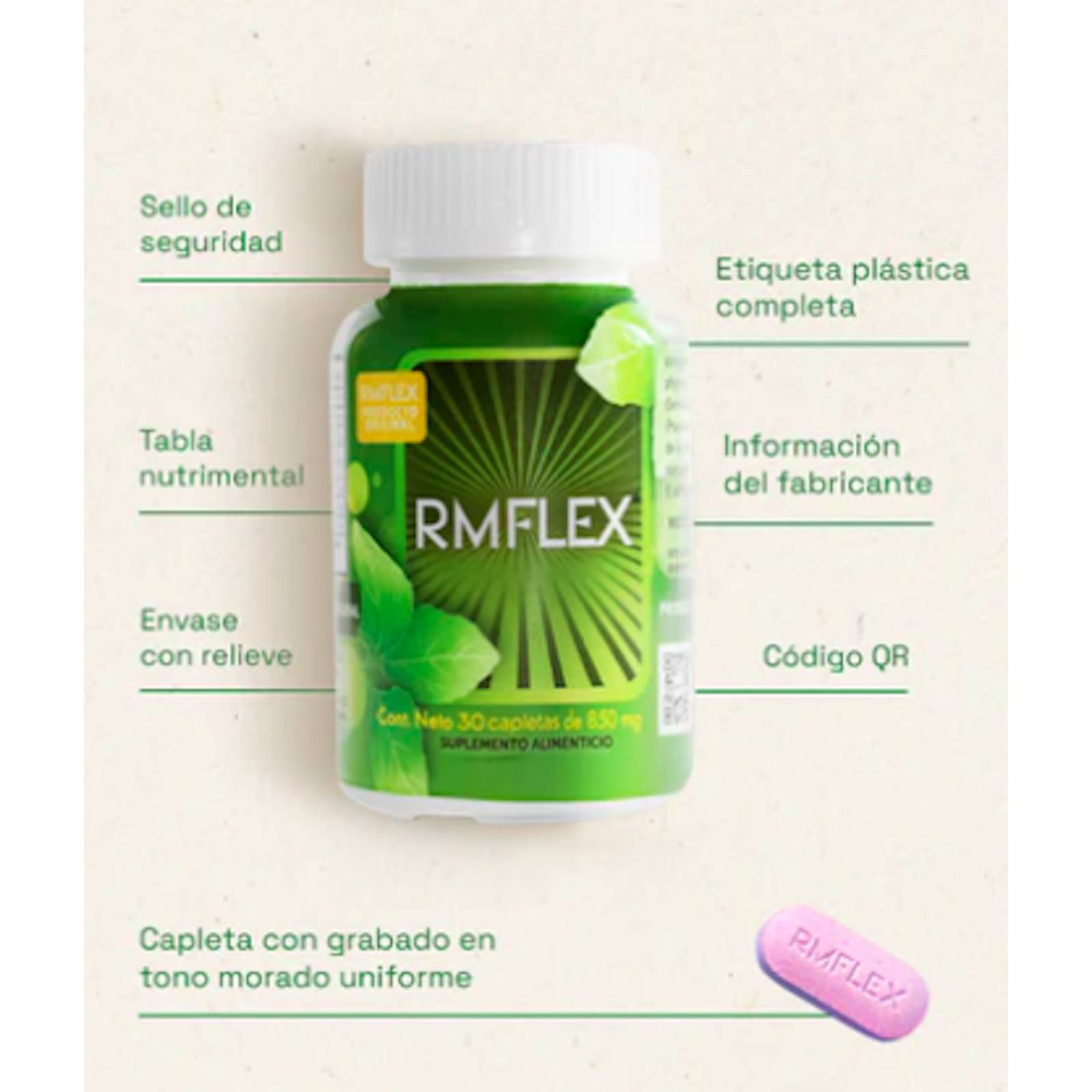 Rmflex 30 comprimidos 850 mg Pack 2 