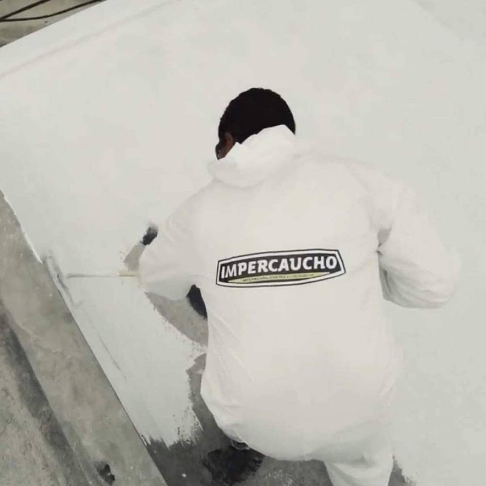 Impermeabilizante Impercaucho 12años Original Fibratado 20m2 Blanco