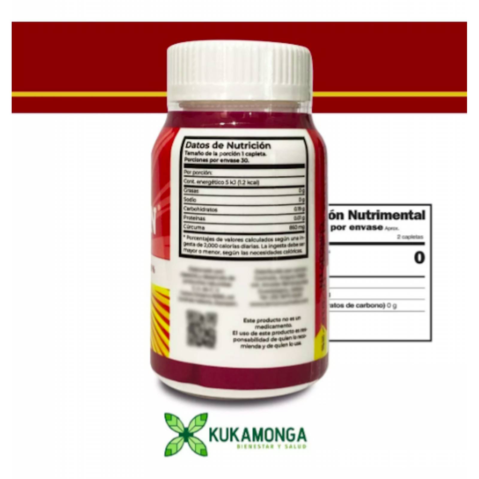 Curcuyin (Cúrcuma) Kukamonga Paquete 10 Frascos 