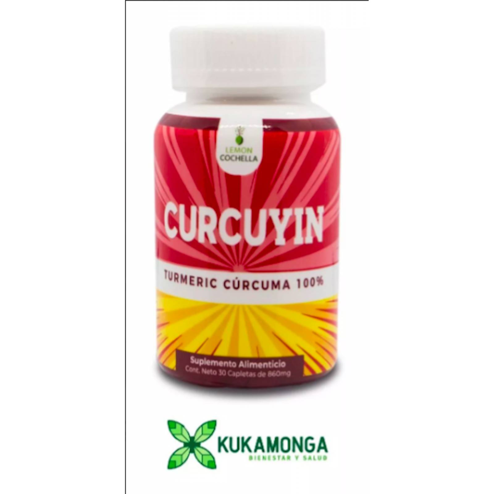 Curcuyin (Cúrcuma) Lemon Cochella Paquete 4 Frascos 