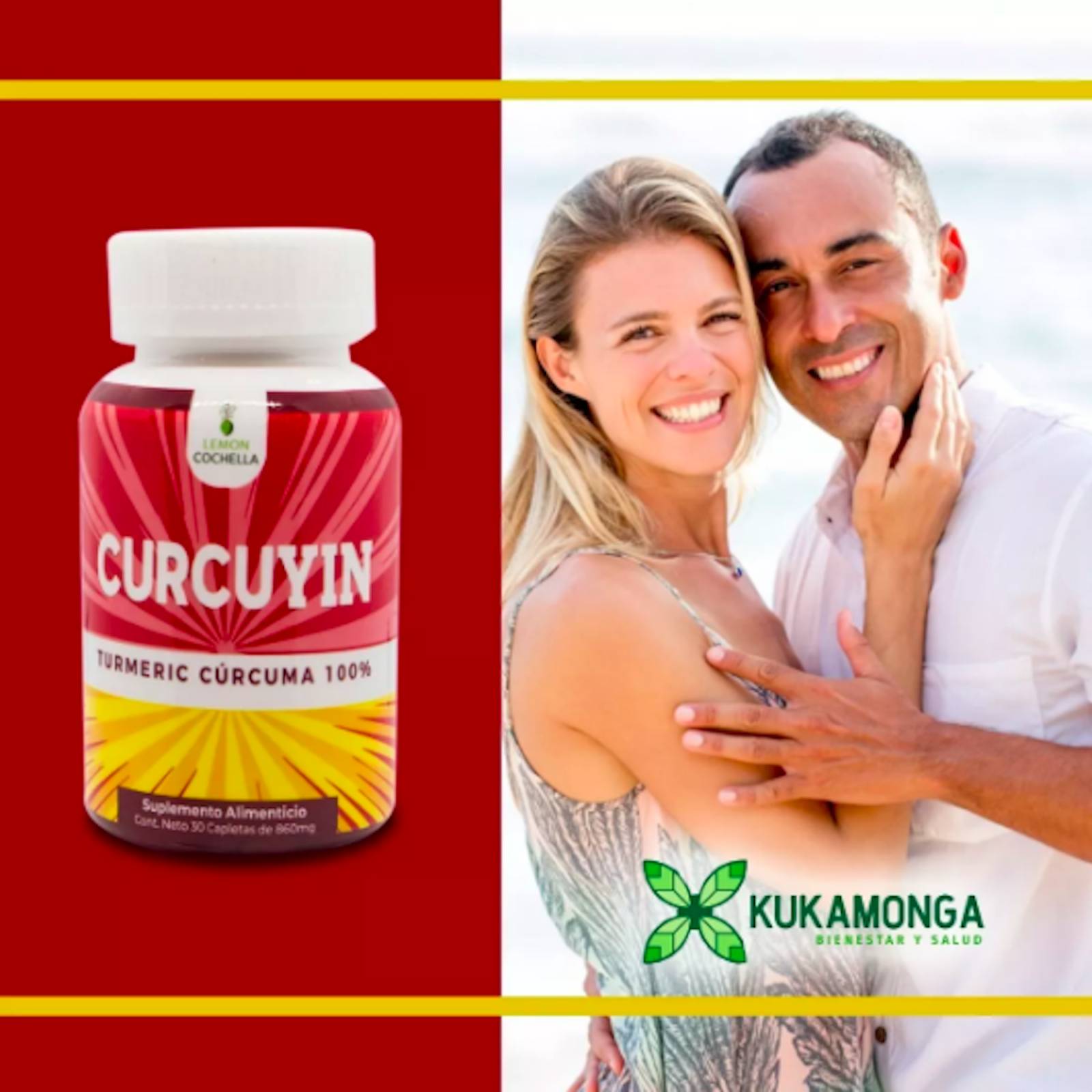 Curcuyin (Cúrcuma) Lemon Cochella Paquete 4 Frascos 