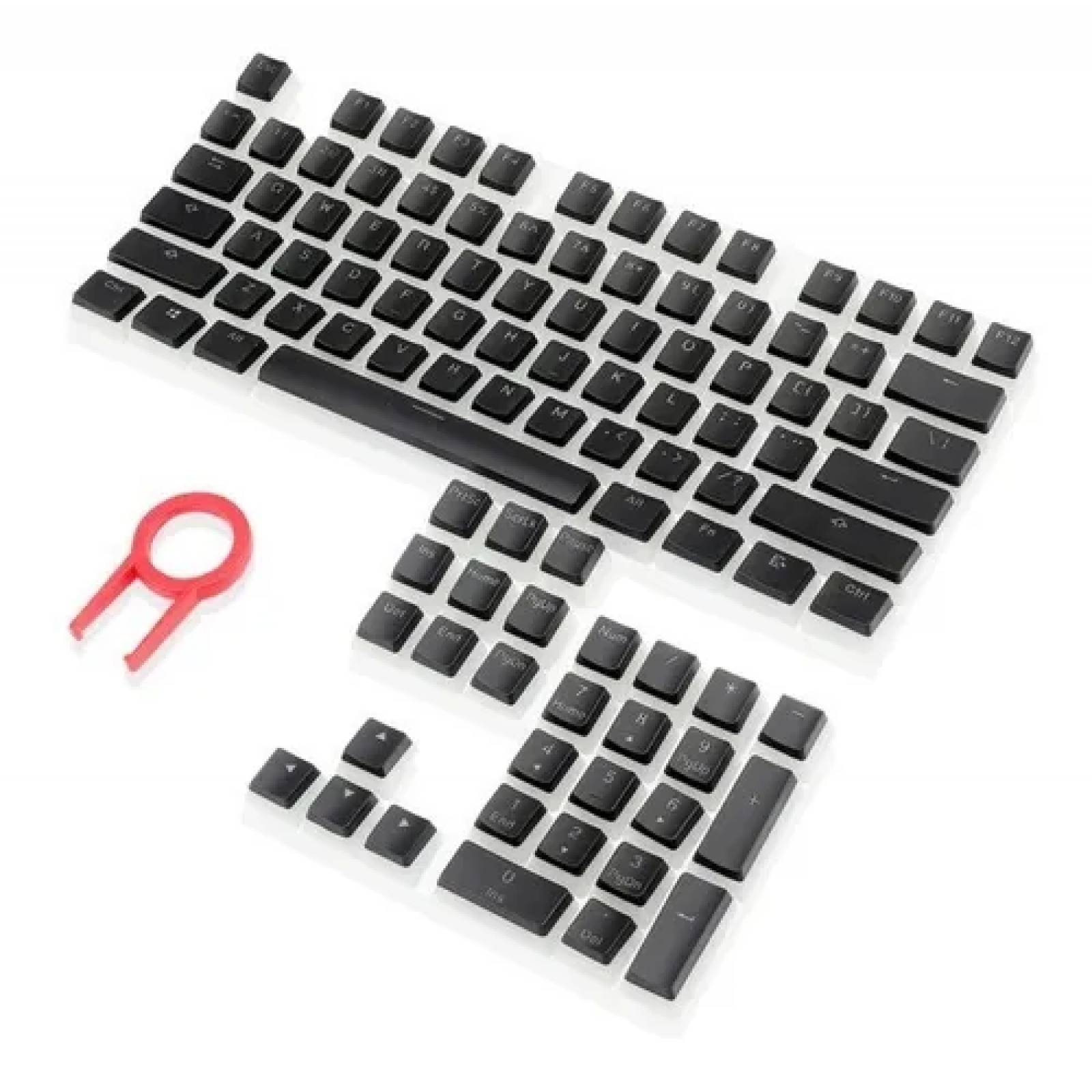 Keycaps para Teclado  A130B-SP SCARAB Double shot PBT pudding keycaps BLACK - Spanish