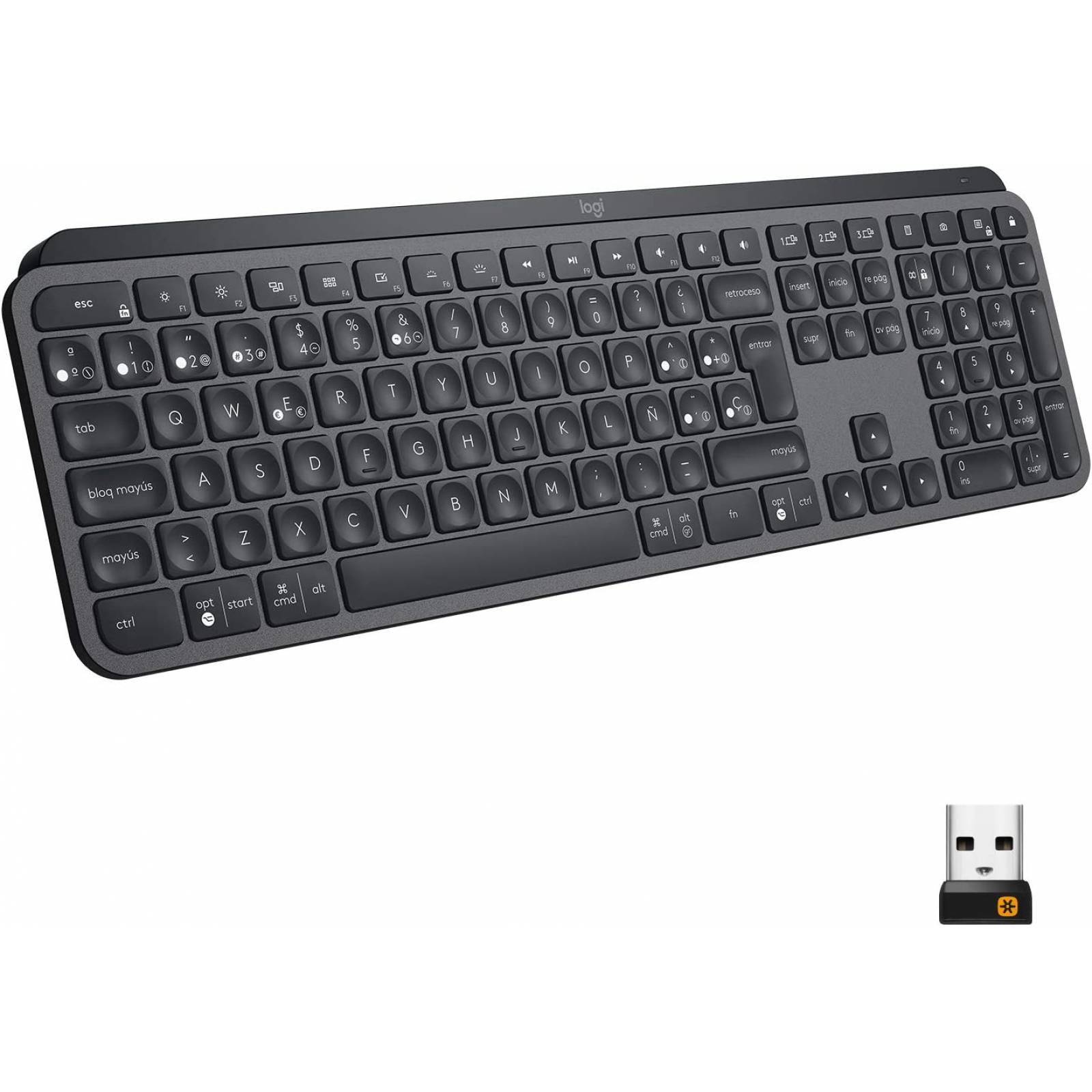 Teclado inalámbrico Logitech MX Keys Avanzado con iluminación