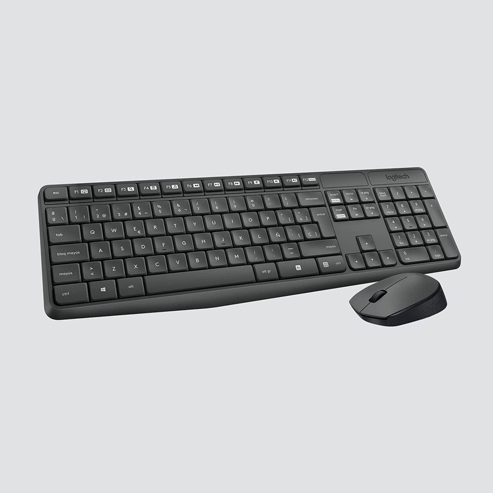 Combinacion de Teclado y Mouse Inalambricos MK235