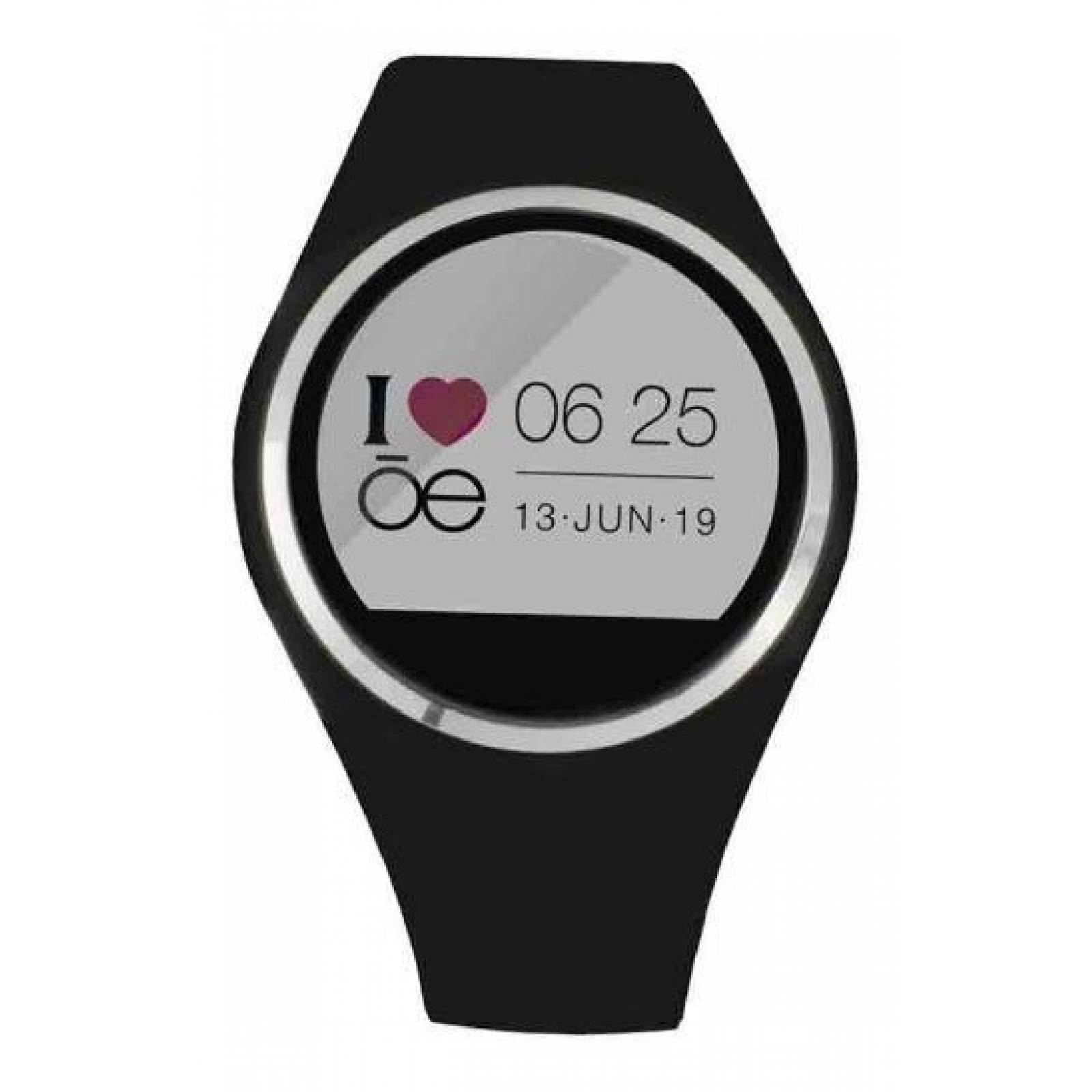 Cloe Smartwatch Unisex Informal Correa De Silicon Pantalla HD OE2001 Negro 40mm