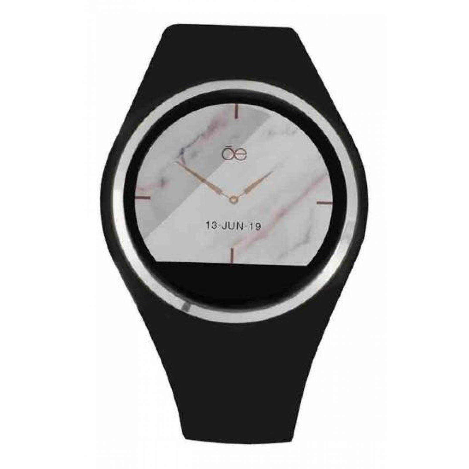 Cloe Smartwatch Unisex Informal Correa De Silicon Pantalla HD OE2001 Negro 40mm