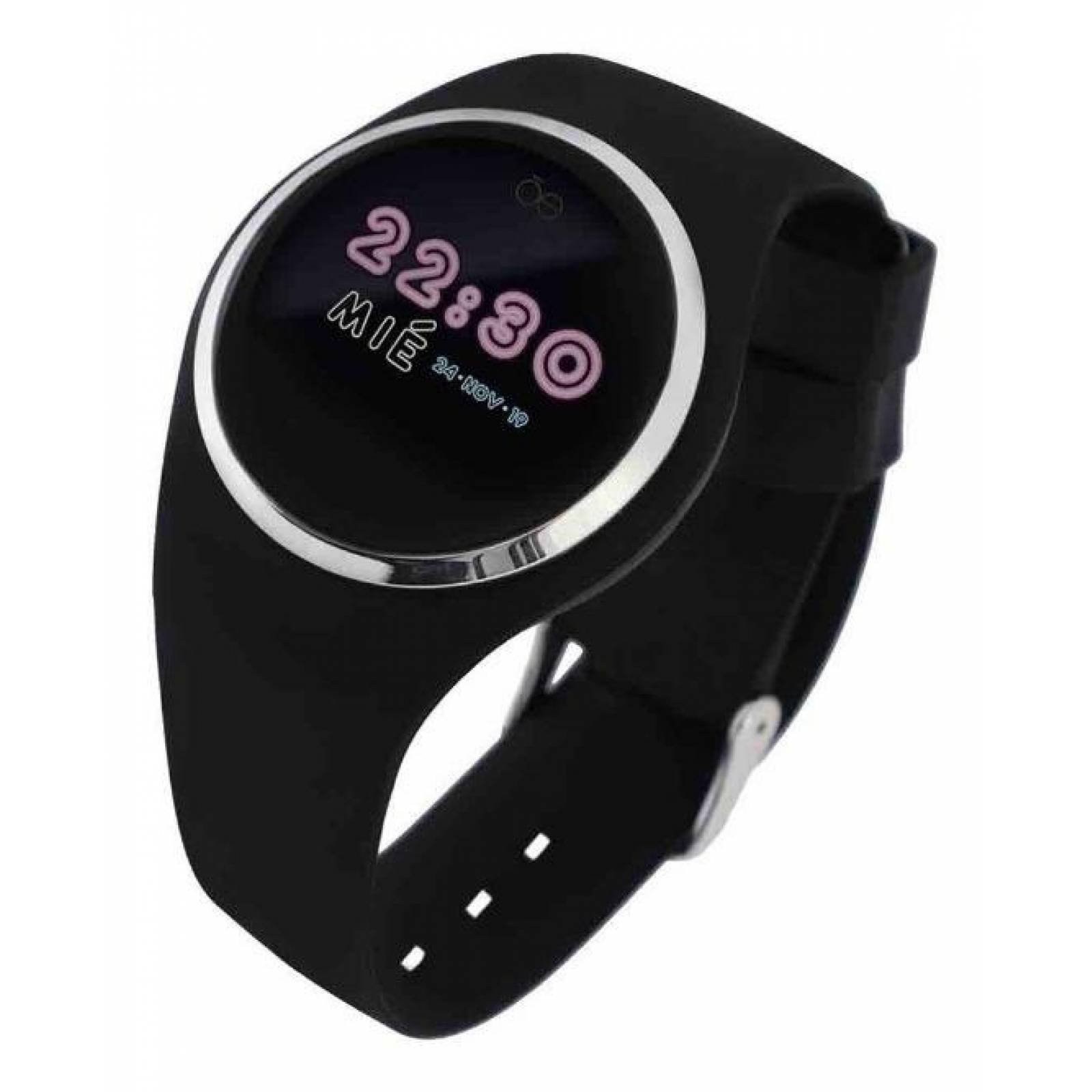 Cloe Smartwatch Unisex Informal Correa De Silicon Pantalla HD OE2001 Negro 40mm