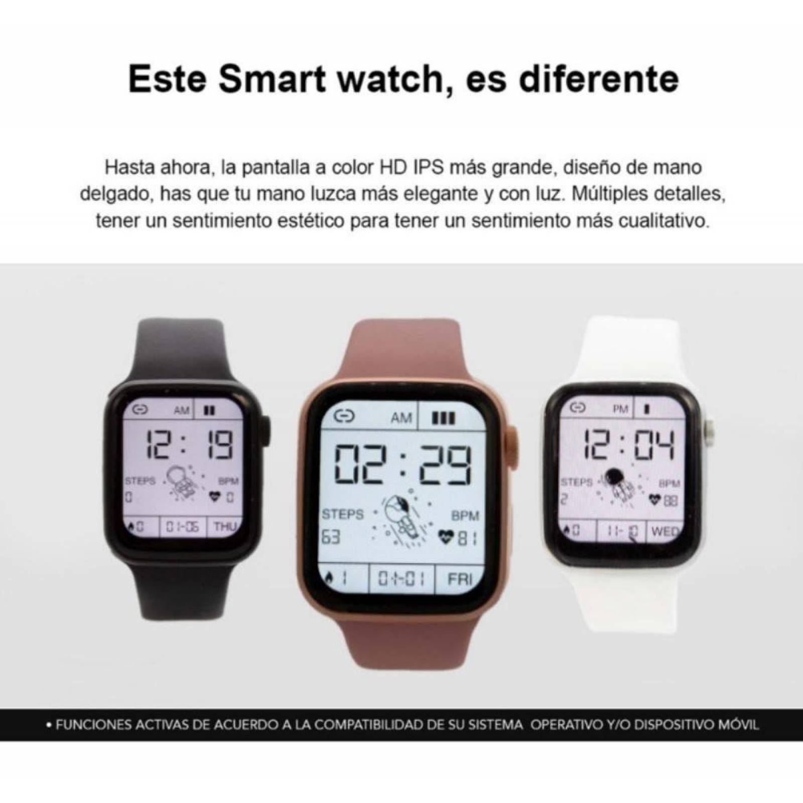 Smartwatch Nu nordic Unisex Deportivo Correa De Silicon Pantalla