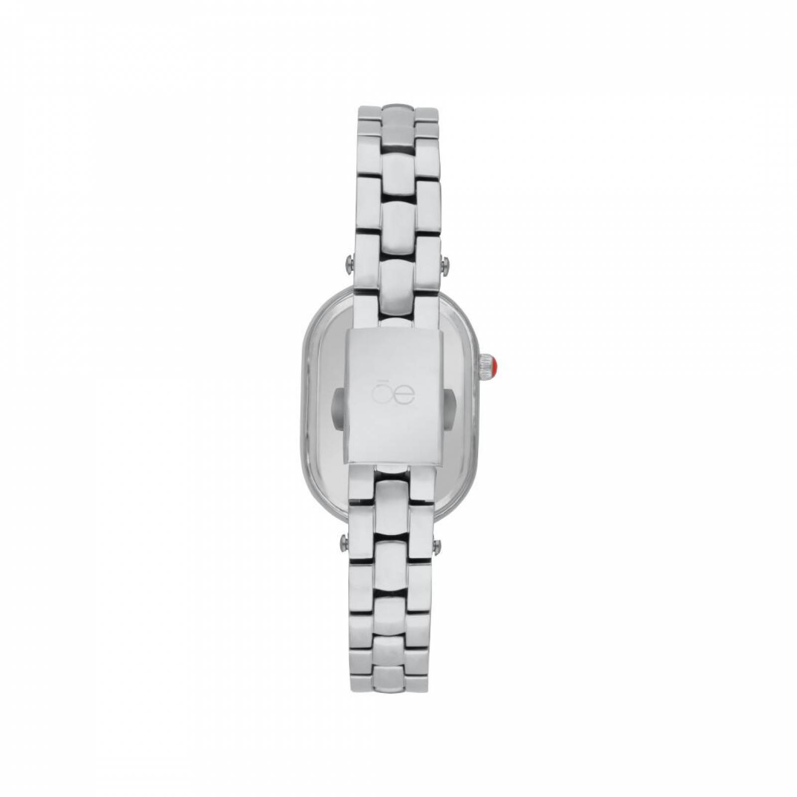 Cloe Reloj Análogo Dama Casual Correa De Acero Inoxidable Caja Ovalada OE2206 Plateado/Silver