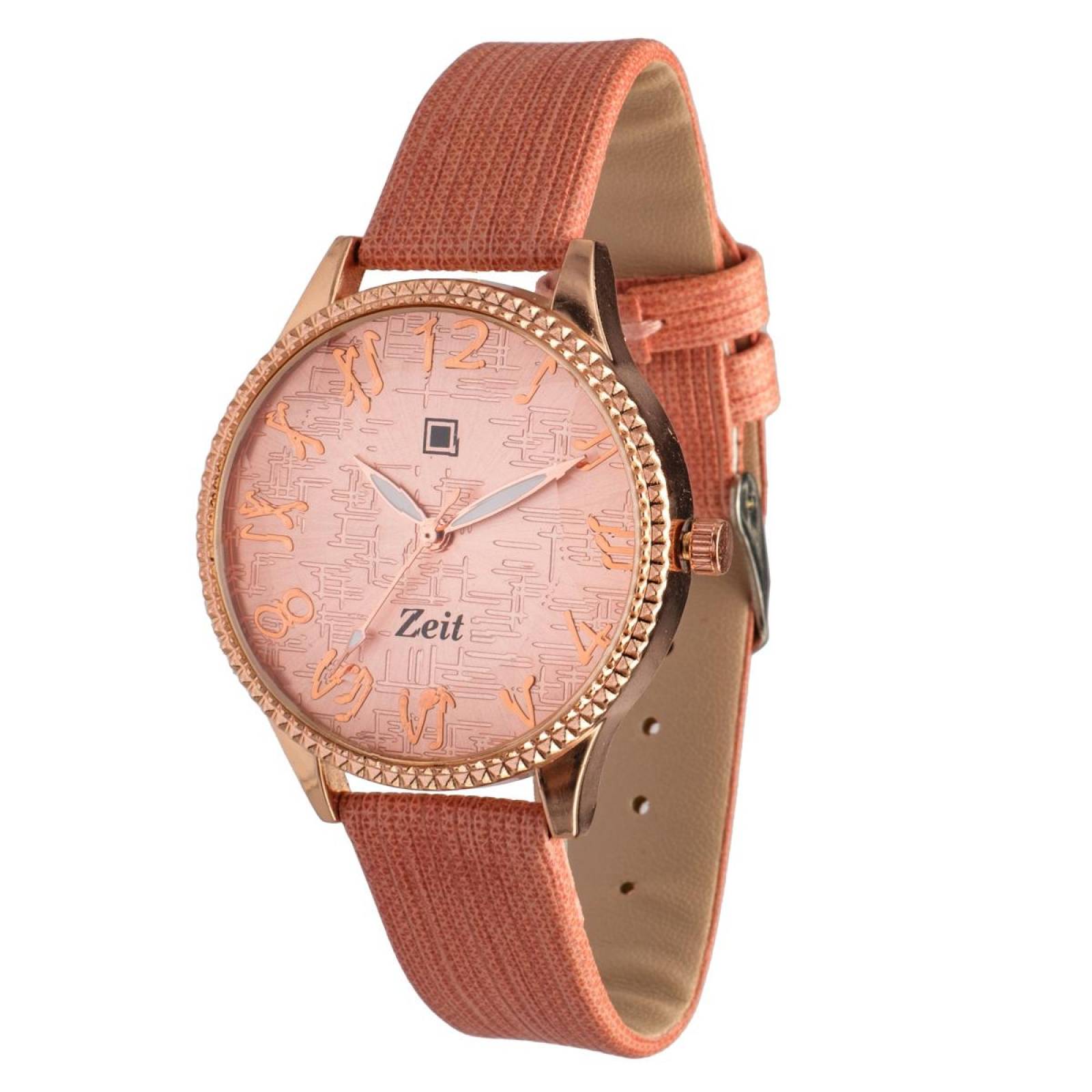 Reloj Análogo Zeit Dama Casual correa De Tacto Piel Textura