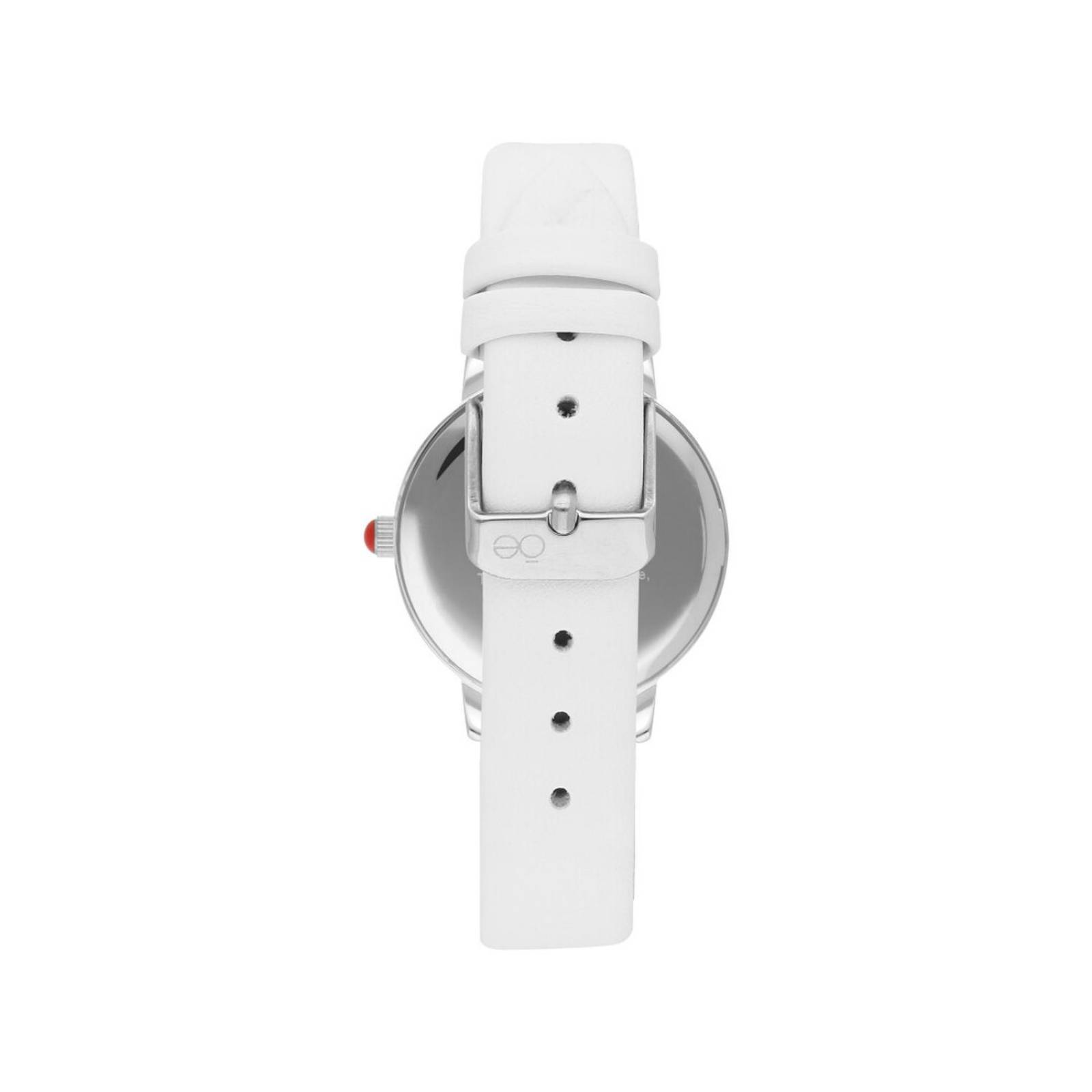 Reloj Análogo Cloe Mujer Nia OE2249-WT Blanco Piel genuina 