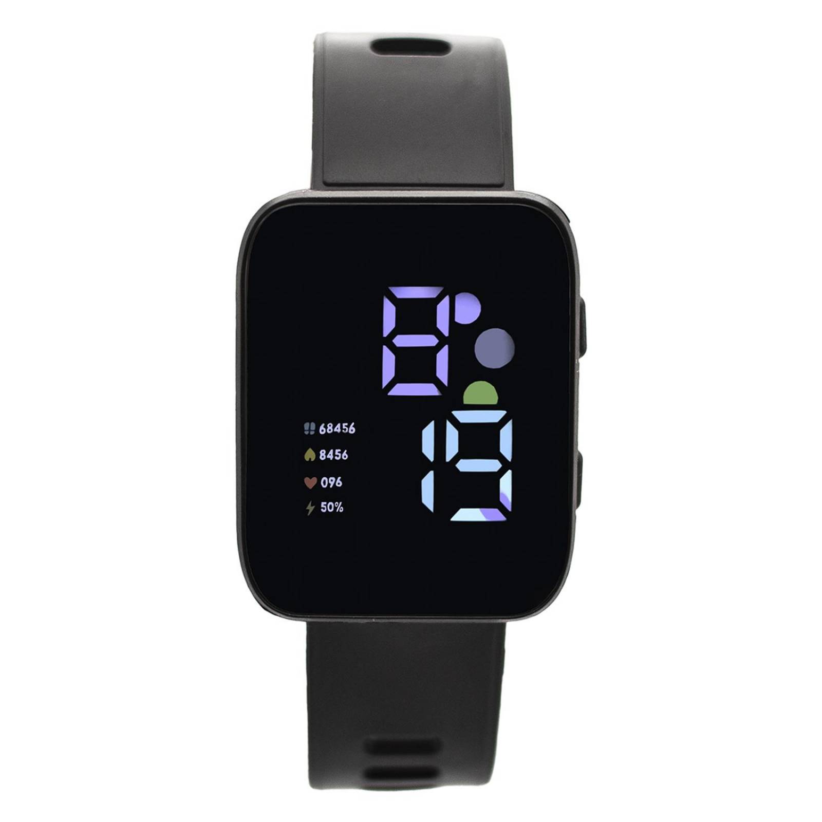 Reloj Zeit Mujer Digital Negro Dorado Negro –