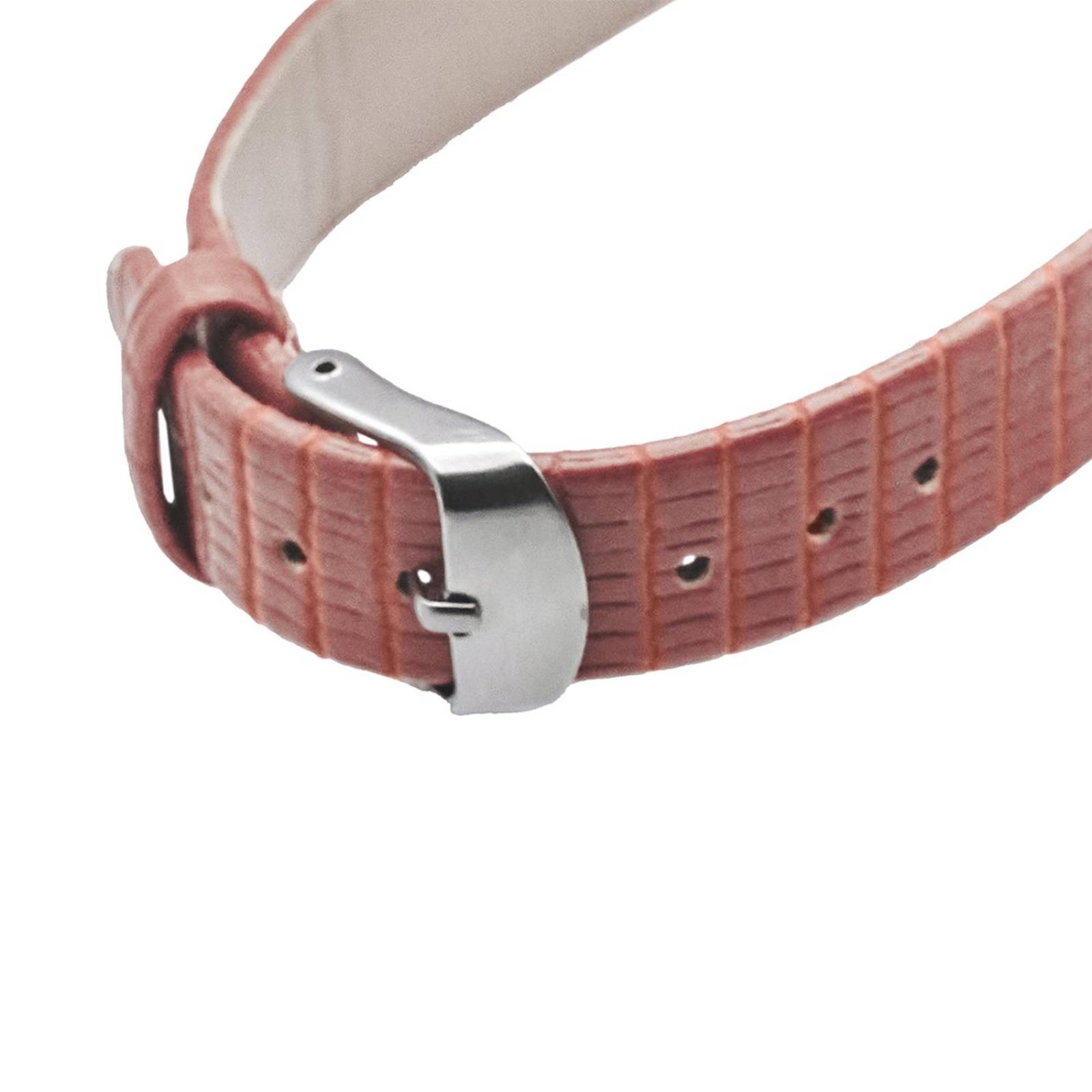 Reloj Análogo Zeit Casual Mujer Tacto Piel Textura Café