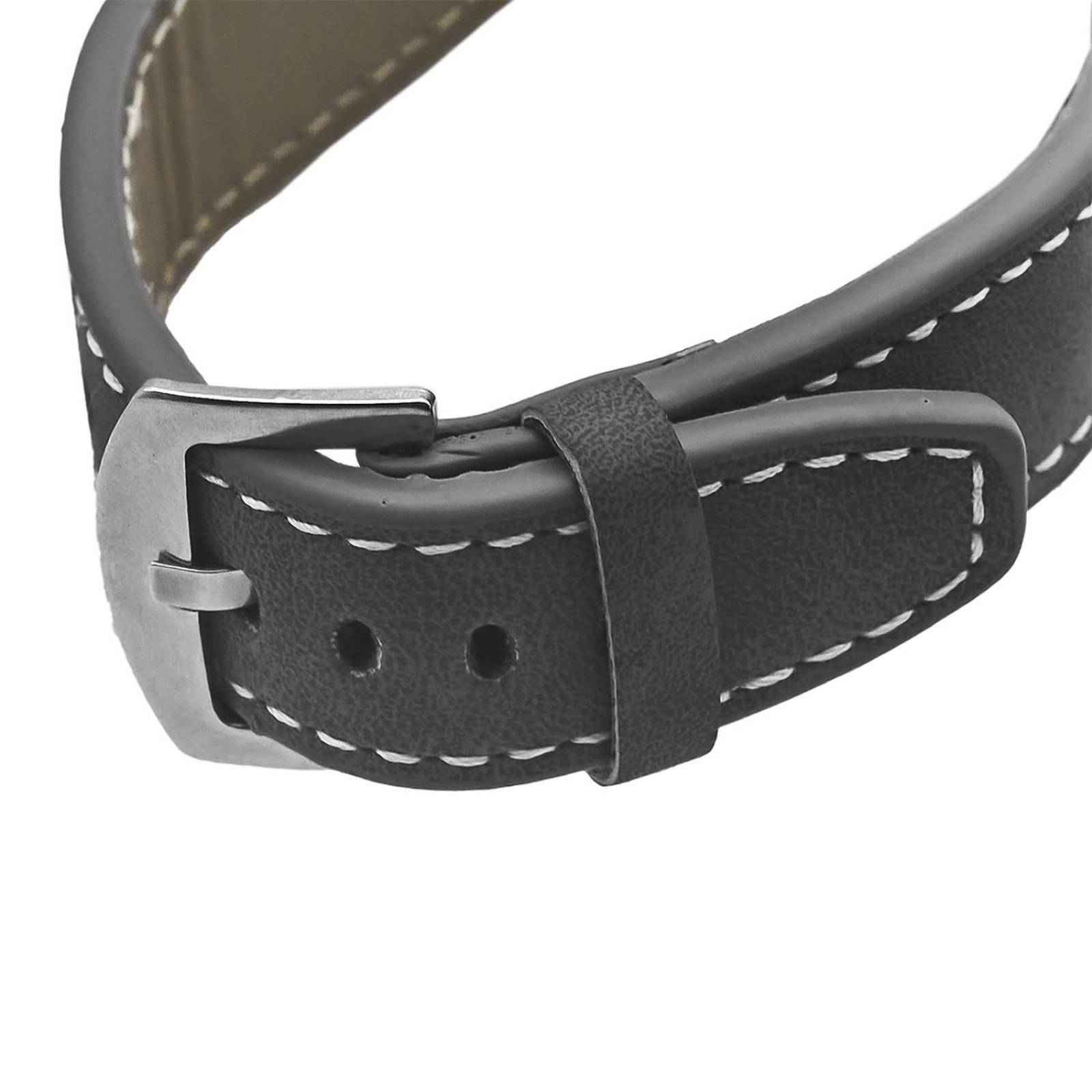 Reloj Análogo Zeit Casual Hombre Tacto Piel Negro