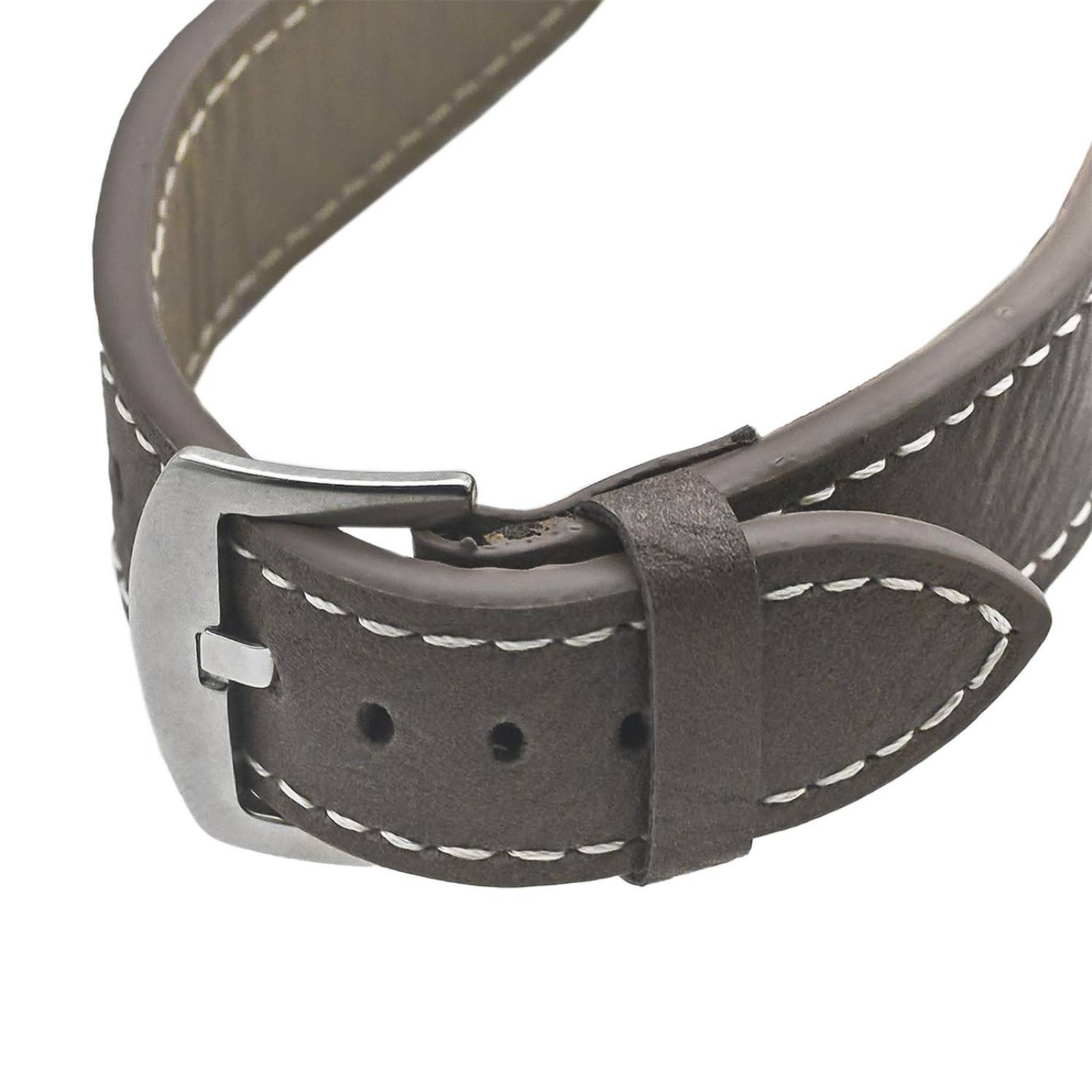 Reloj Análogo Zeit Casual Hombre Tacto Piel Chocolate