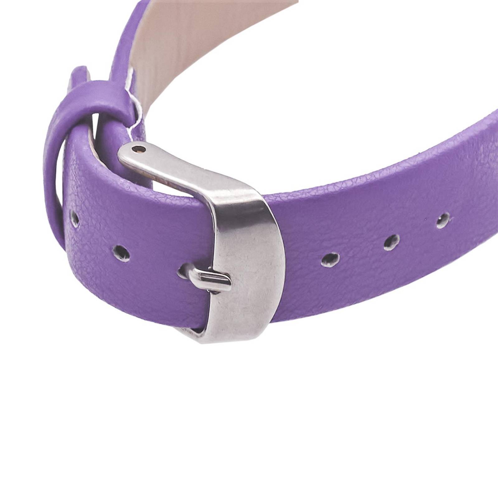 Reloj Análogo Zeit Mujer Tacto Piel Clásico Lila