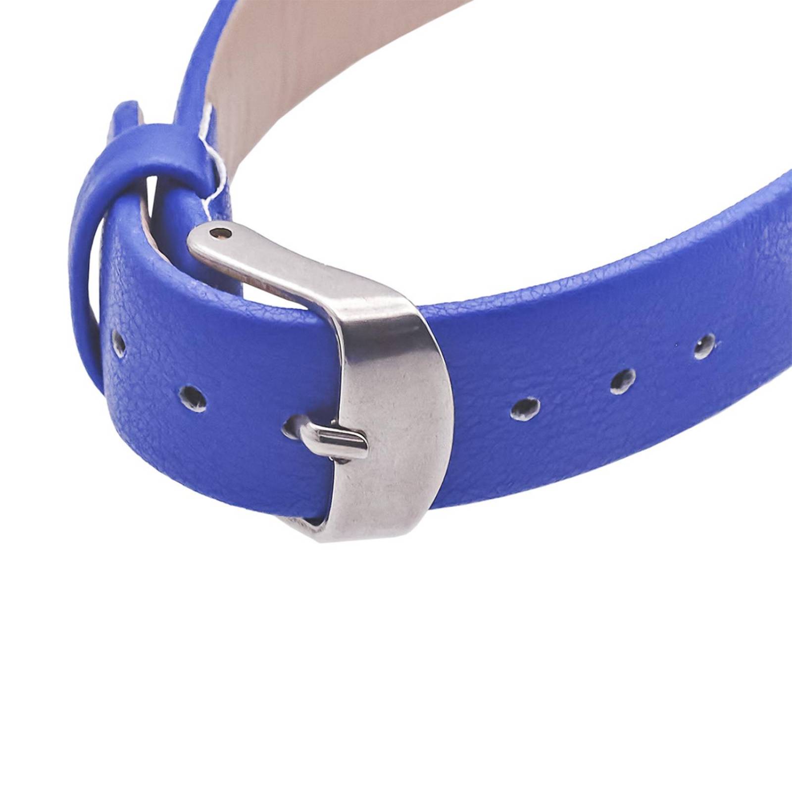 Reloj Análogo Zeit Mujer Tacto Piel Clásico Azul.
