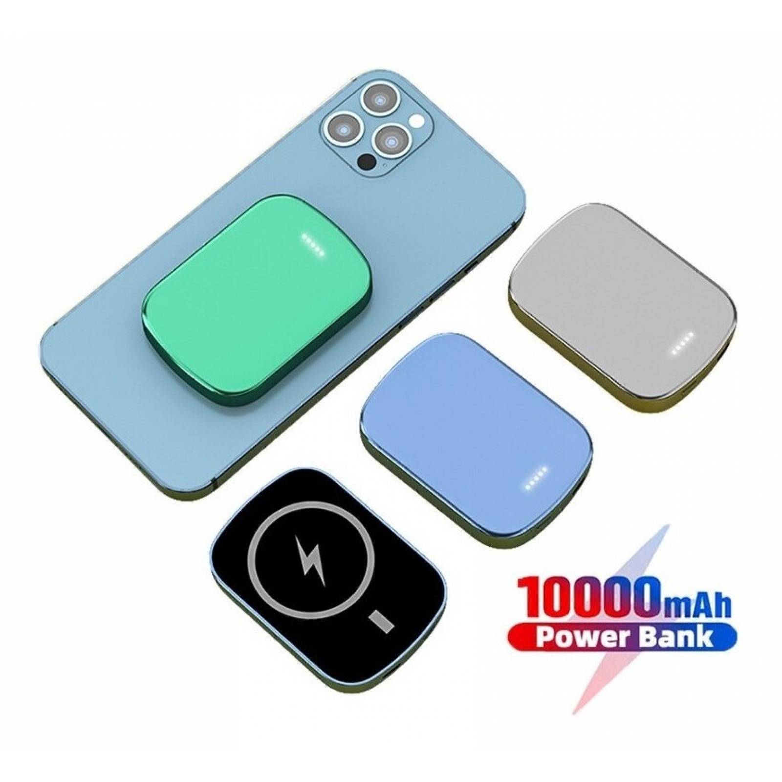 Power Bank para IPhone/ Bateria Portable para iPhone Magnetica inalambrica 10,000 mah Ultra portatil 