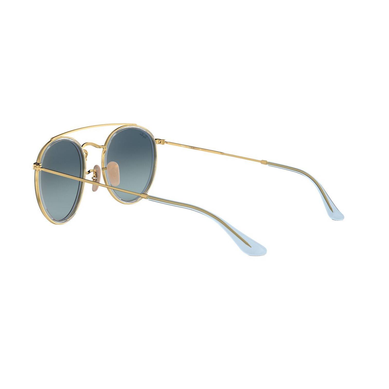 Lentes de Sol Round double bridge Azul RayBan 