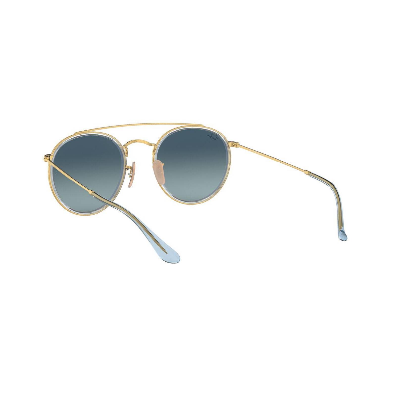 Lentes de Sol Round double bridge Azul RayBan 