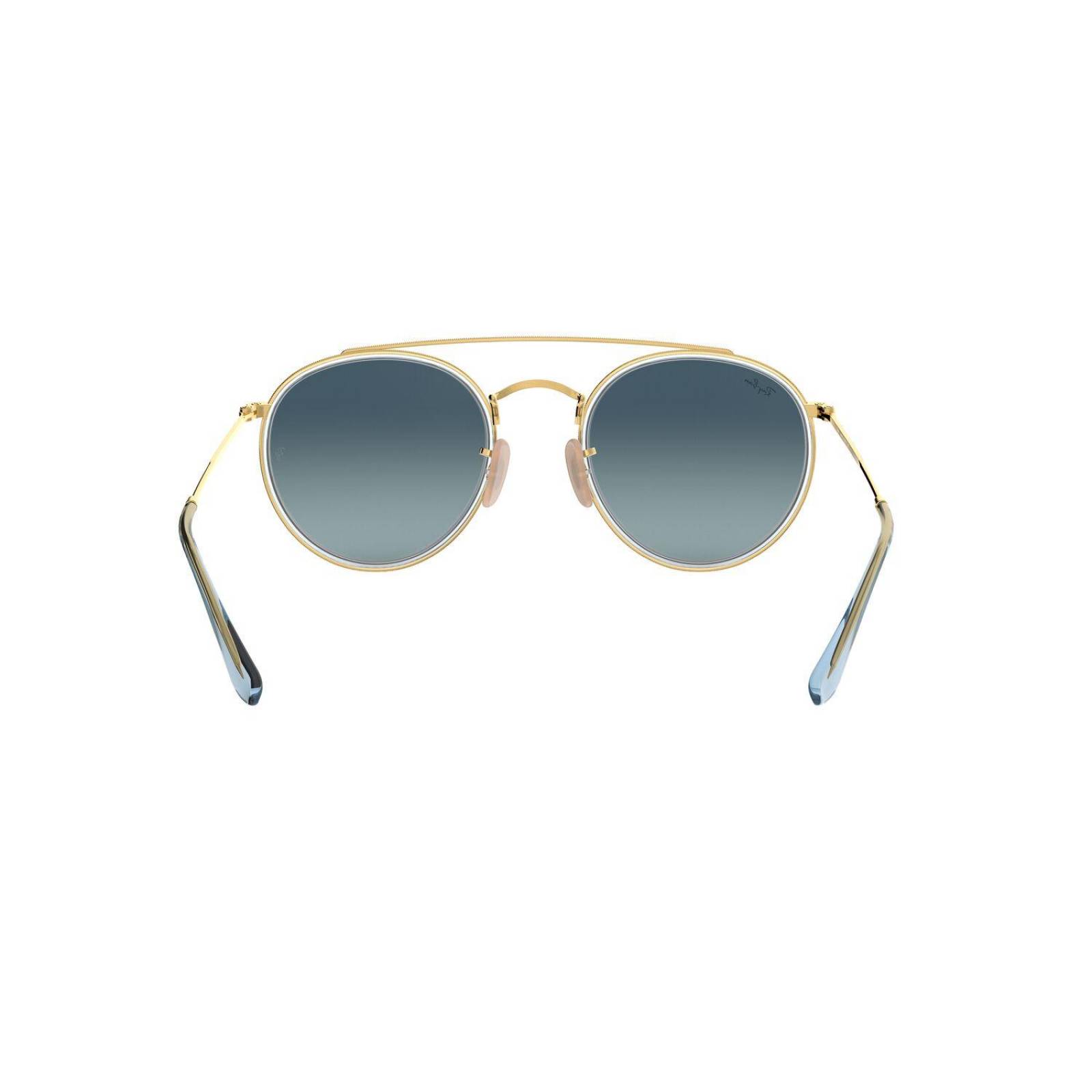 Lentes de Sol Round double bridge Azul RayBan 