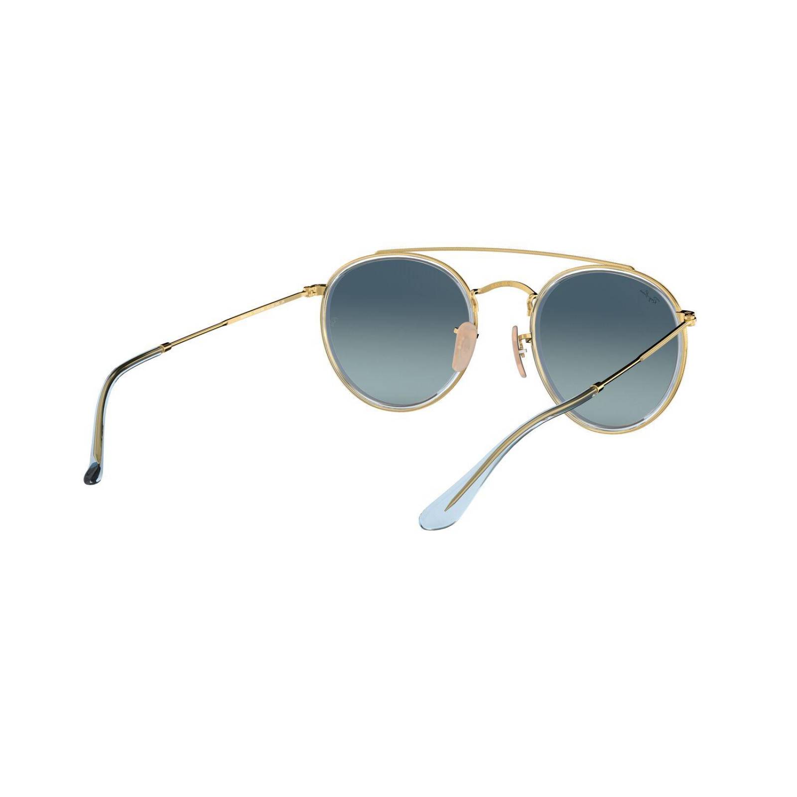Lentes de Sol Round double bridge Azul RayBan 