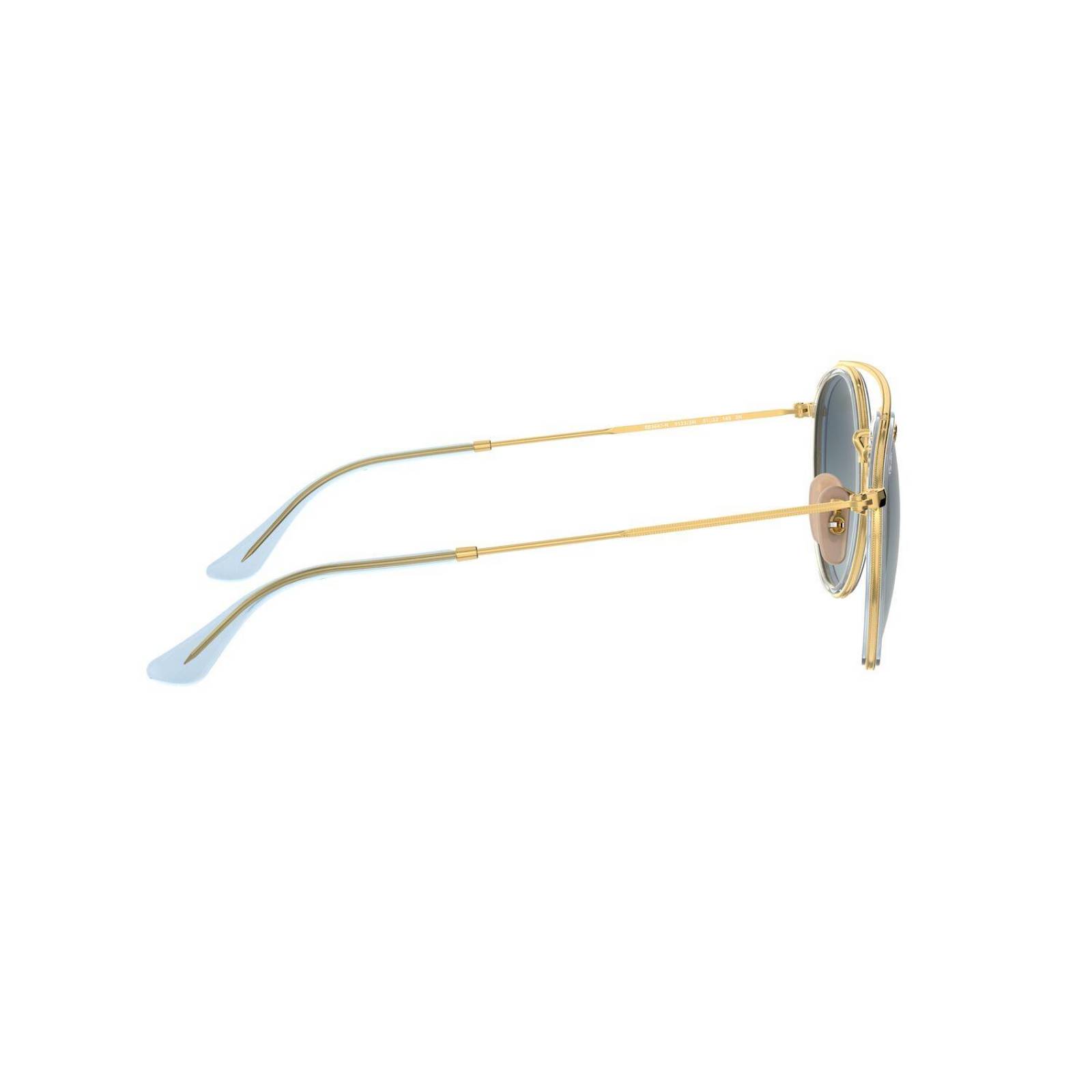 Lentes de Sol Round double bridge Azul RayBan 