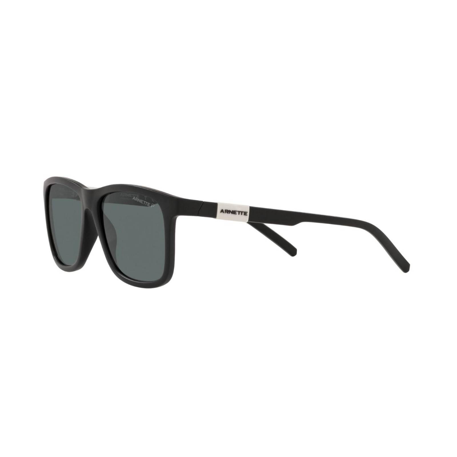 ARNETTE Gafas de sol para hombre, montura negra, lentes gris oscuro, 2.087  in