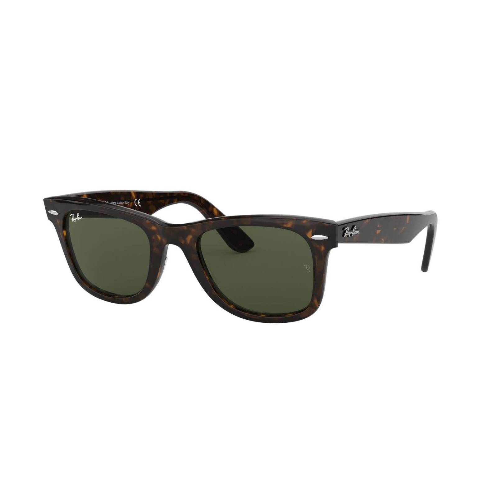 Lentes de Sol Wayfarer Classic Tortoise Green Ray-Ban Verde M XL