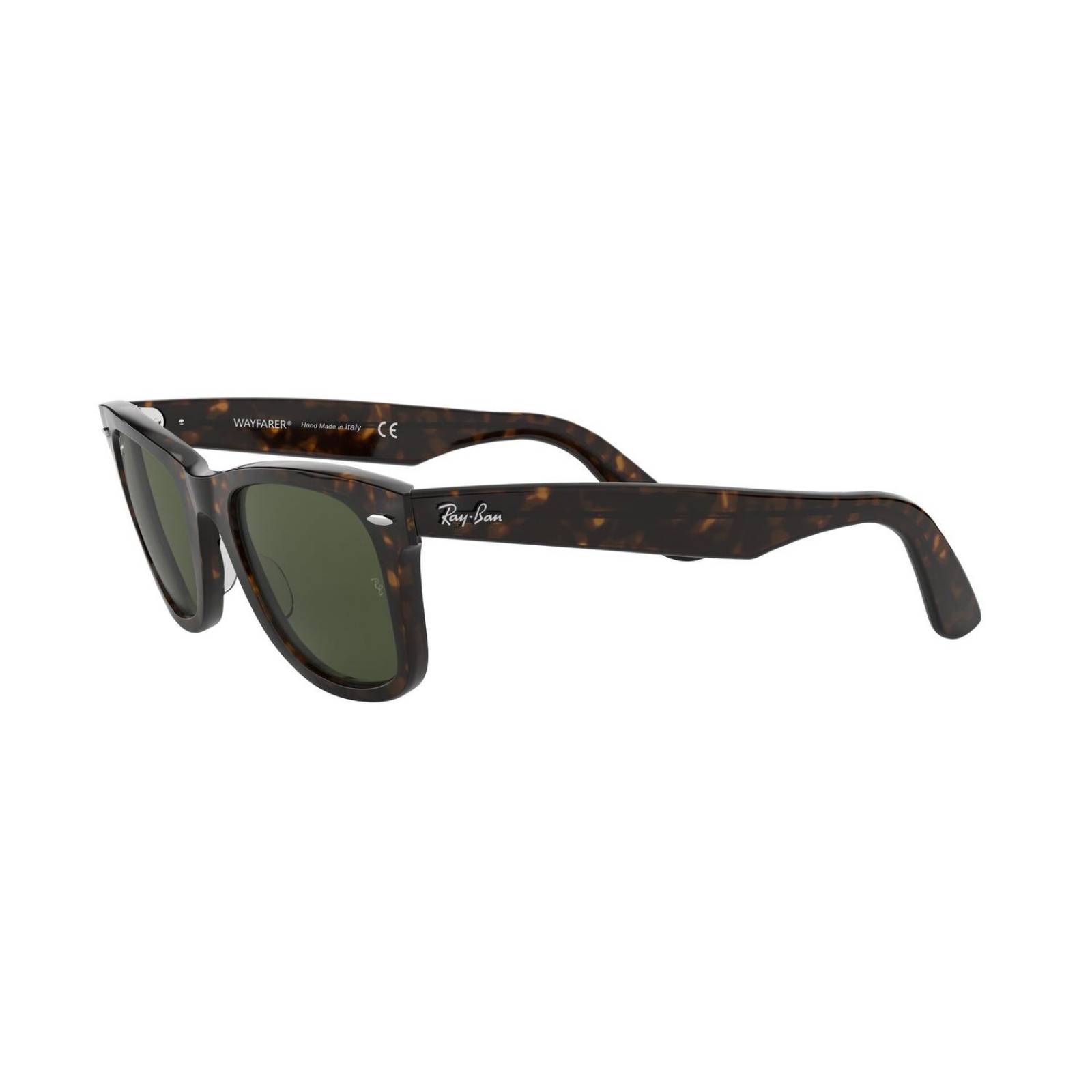 Lentes de Sol Wayfarer Classic Tortoise Green Ray-Ban Verde M XL