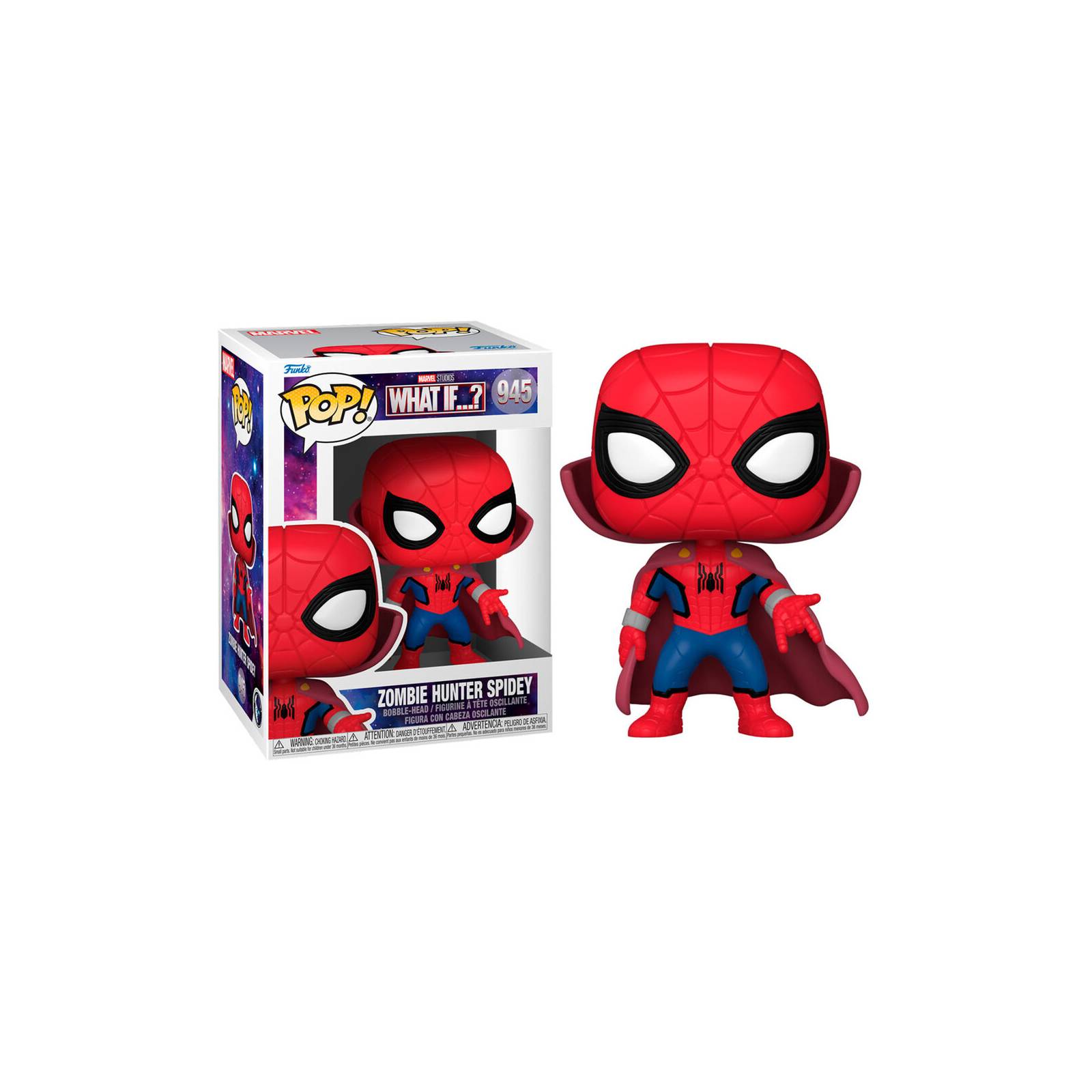 Figura Funko Pop Marvel What If Spiderman Zombie Hunter 945