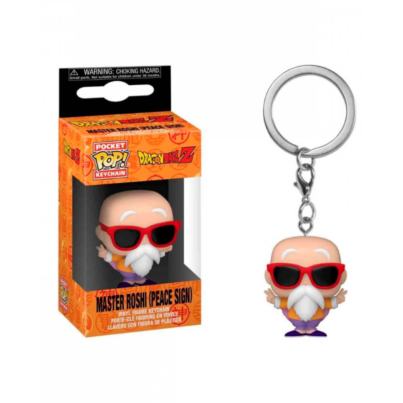 Llavero Maestro Roshi Dragon Ball Z Funko Keychain Pocket Pop