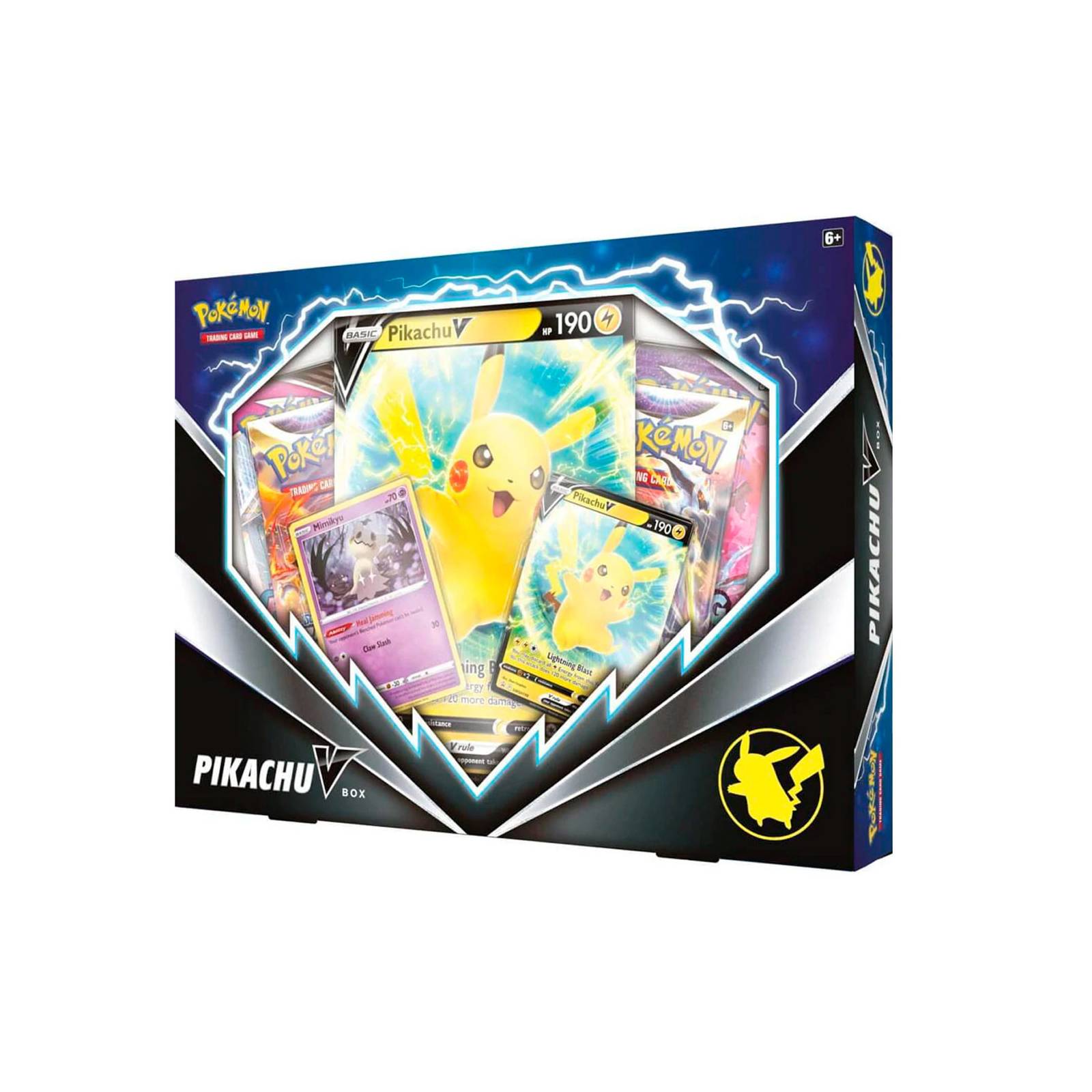 Caja de Cartas Pokemon Pikachu V Box Trading Card Game