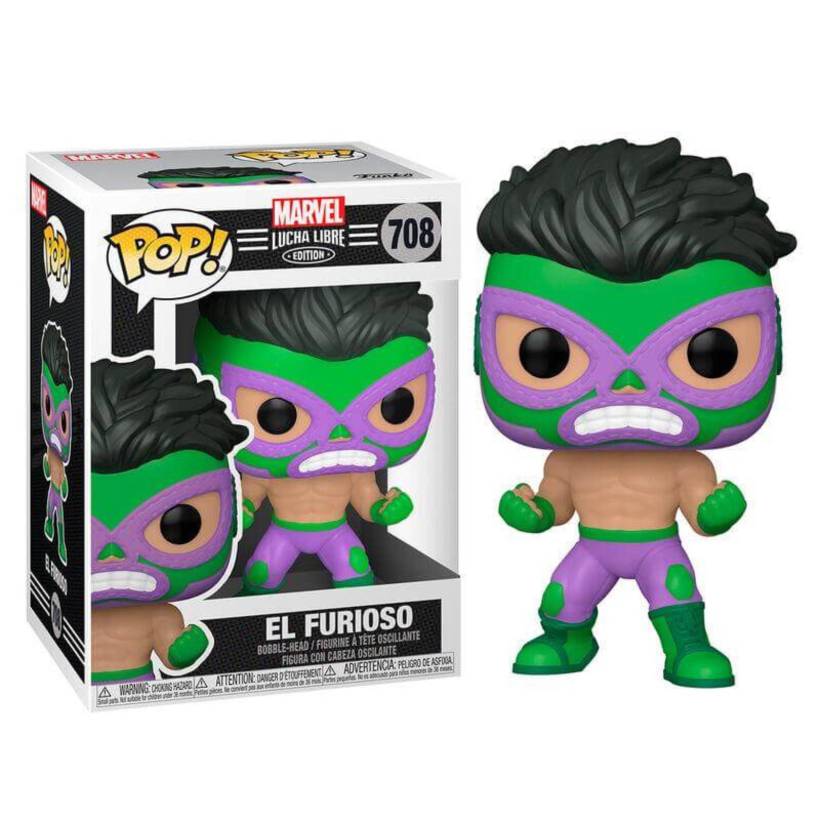 El Furioso Marvel Lucha Libre 708 Funko Pop!