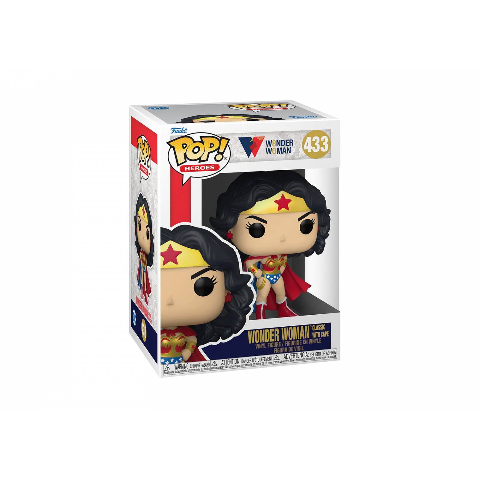Figura Mujer Maravilla Clásica con Capa 433 Funko Pop Dc