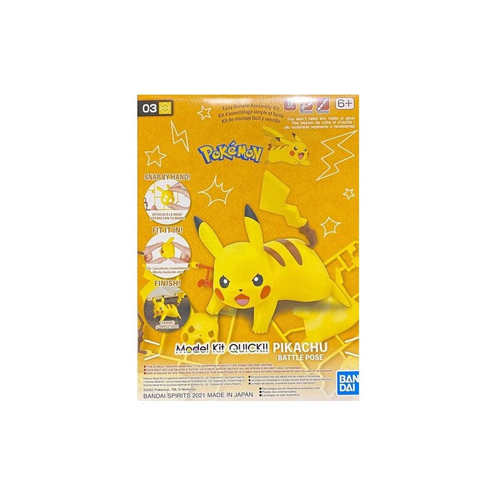 Figura Pikachu (Battle Pose) Pokemon Model Kit Bandai Hobby