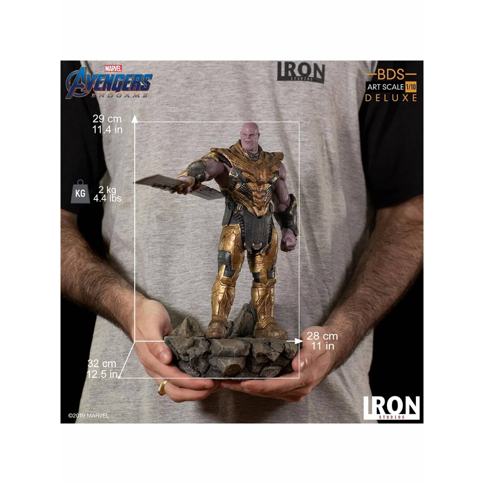 Figura Thanos Escala Deluxe Avengers Endgame Iron Studios